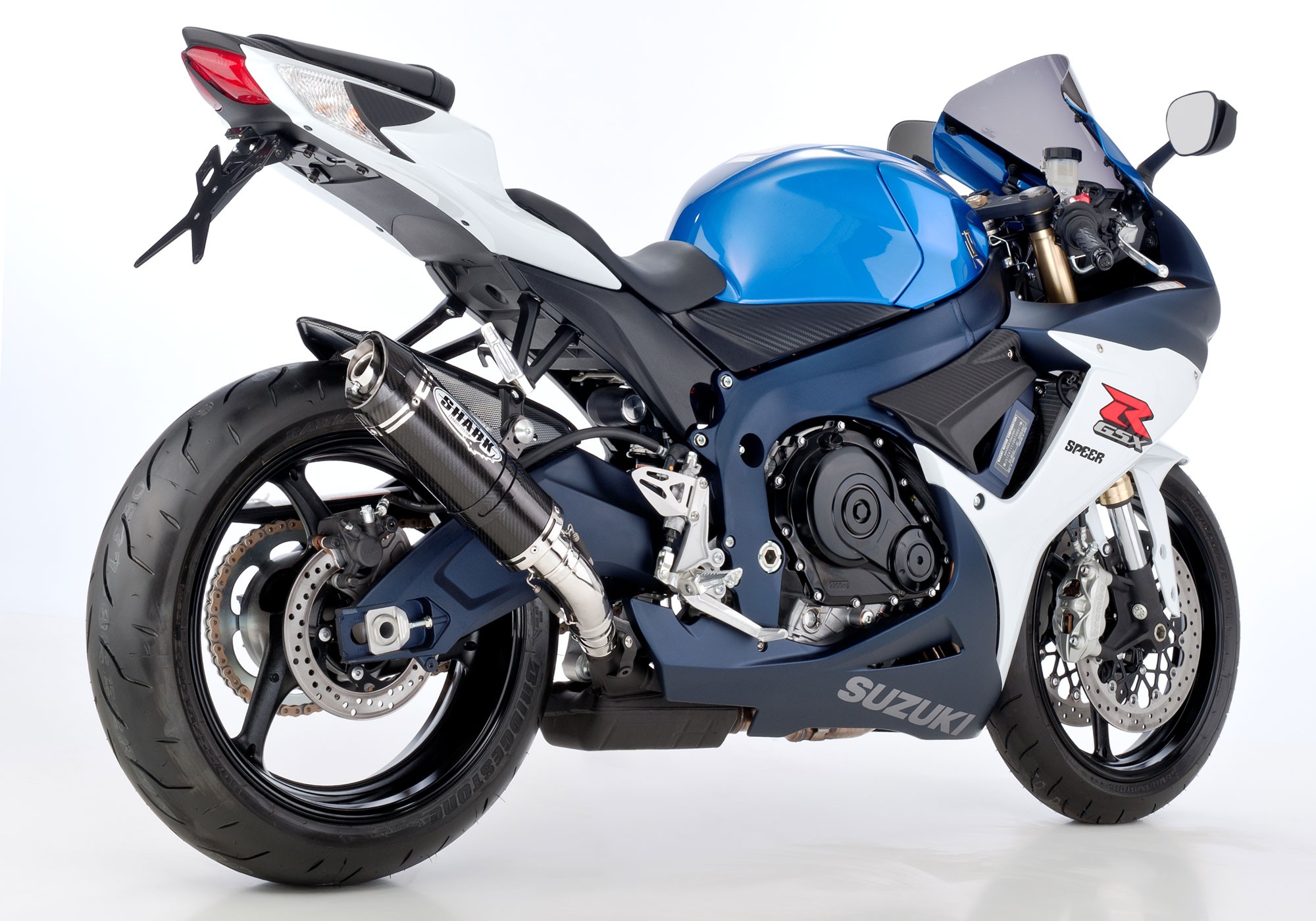 SHARK Street GP Auspuff Short Carbon EG-BE passt für SUZUKI GSX-R 600(11-16)/GSX