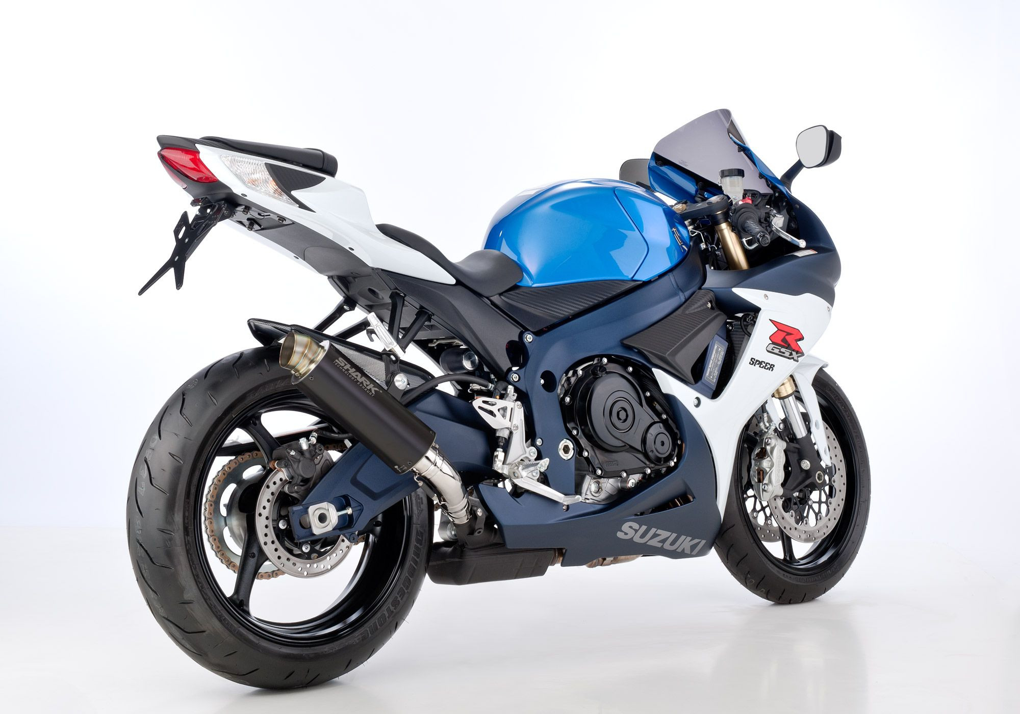 SHARK SRC 4 Auspuff Short schwarz EG-BE passt für SUZUKI GSX-R 750(11-16)