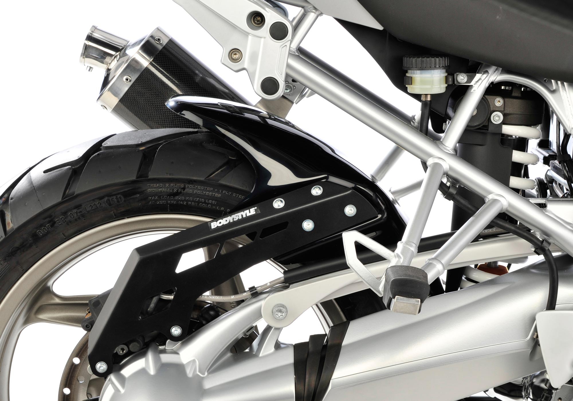 BODYSTYLE Sportsline Hinterradabdeckung schwarz ABE passt für BMW R 1200 GS(06-1