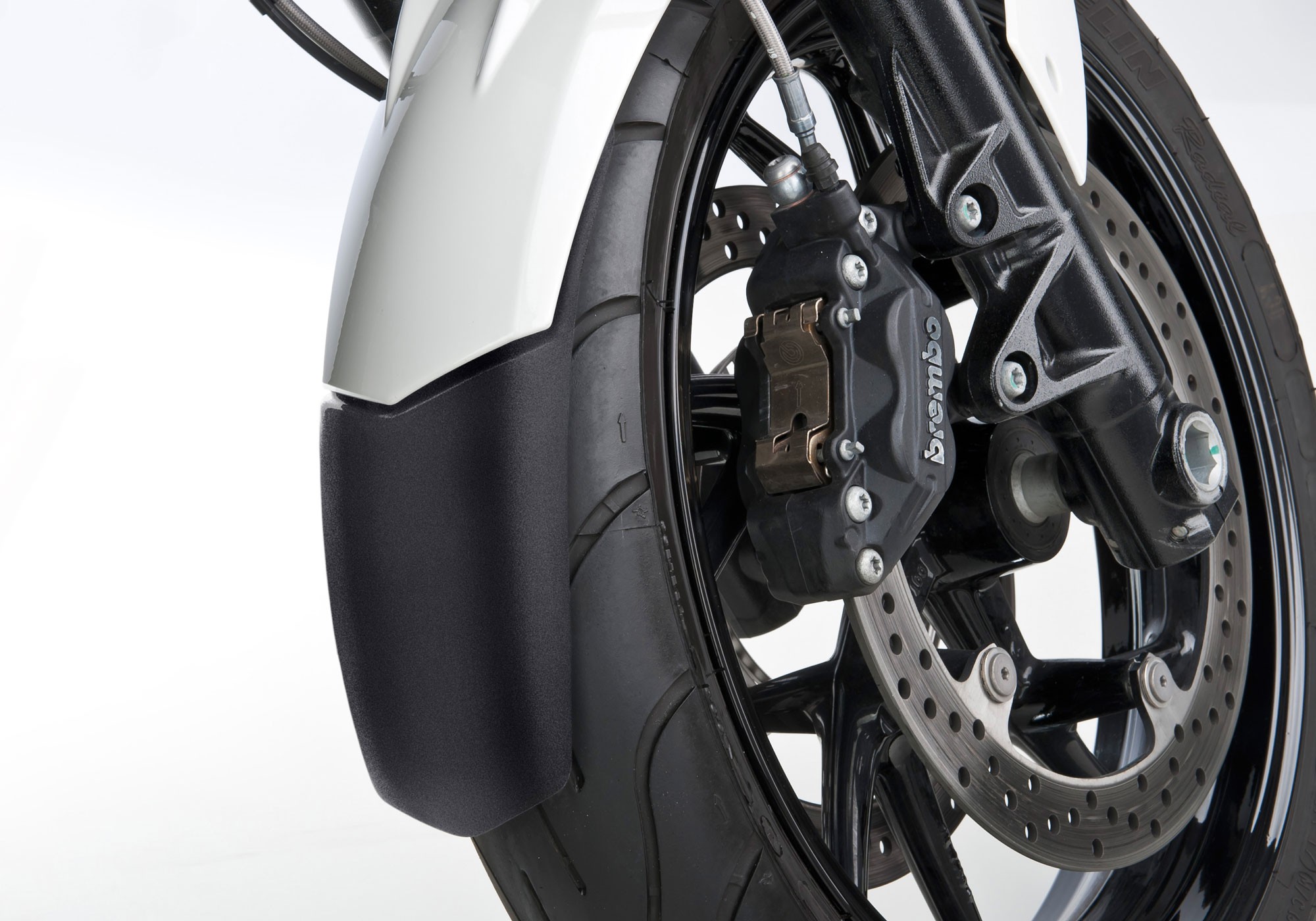 BODYSTYLE Kotflügelverlängerung vorne schwarz-matt passt für Kawasaki Versys - X 300