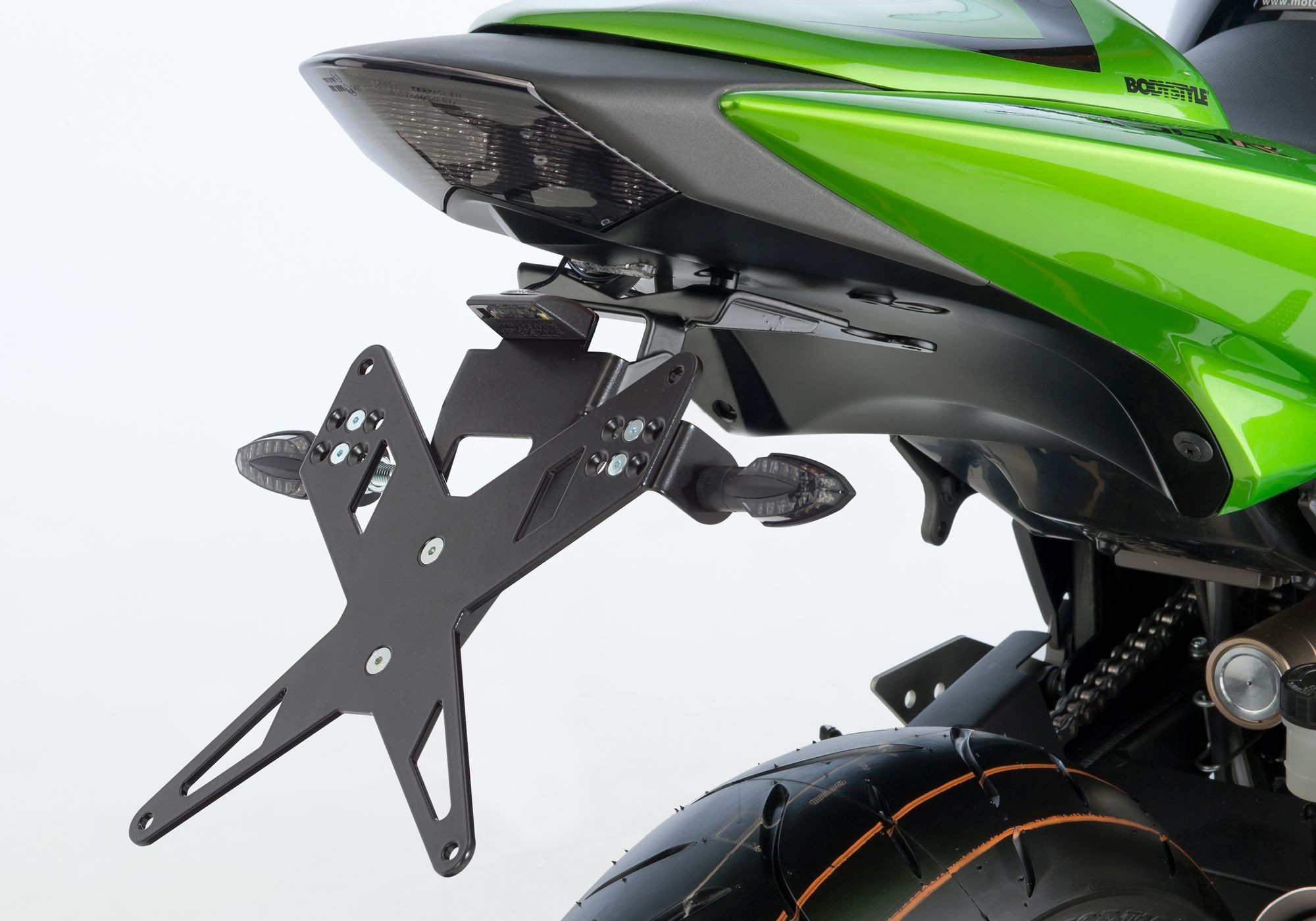 PROTECH X-SHAPE Kennzeichenhalter  passt für KAWASAKI Z1000(07-09)/Z750(07-10)/Z
