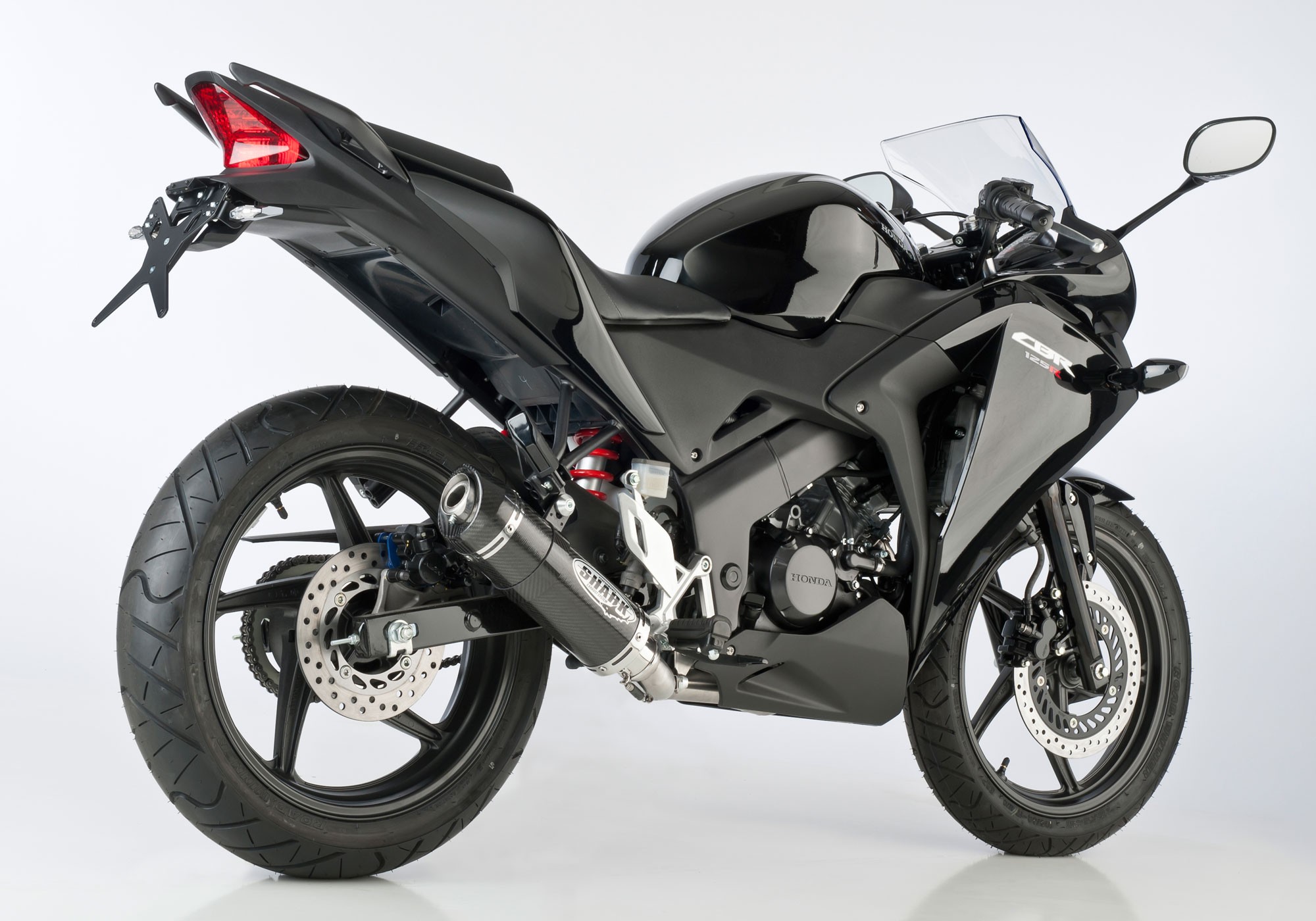 SHARK Street GP Auspuffanlage Carbon EG-BE passt für HONDA CBR125R(11-16)/CBR125