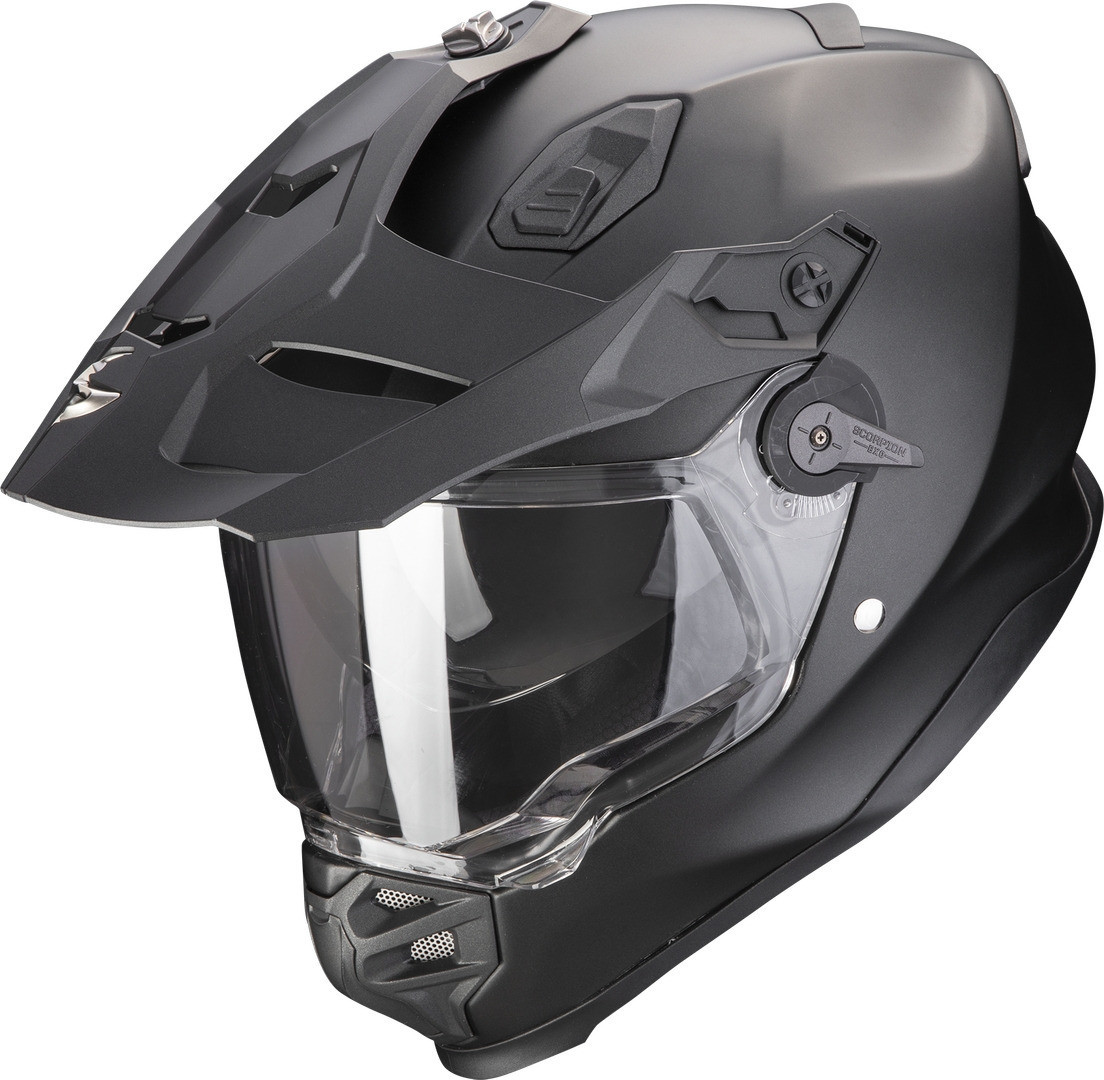 SCORPION Motocrosshelm ADF-9000 AIR SOLID Matt pearl Schwarz ECE R22.06