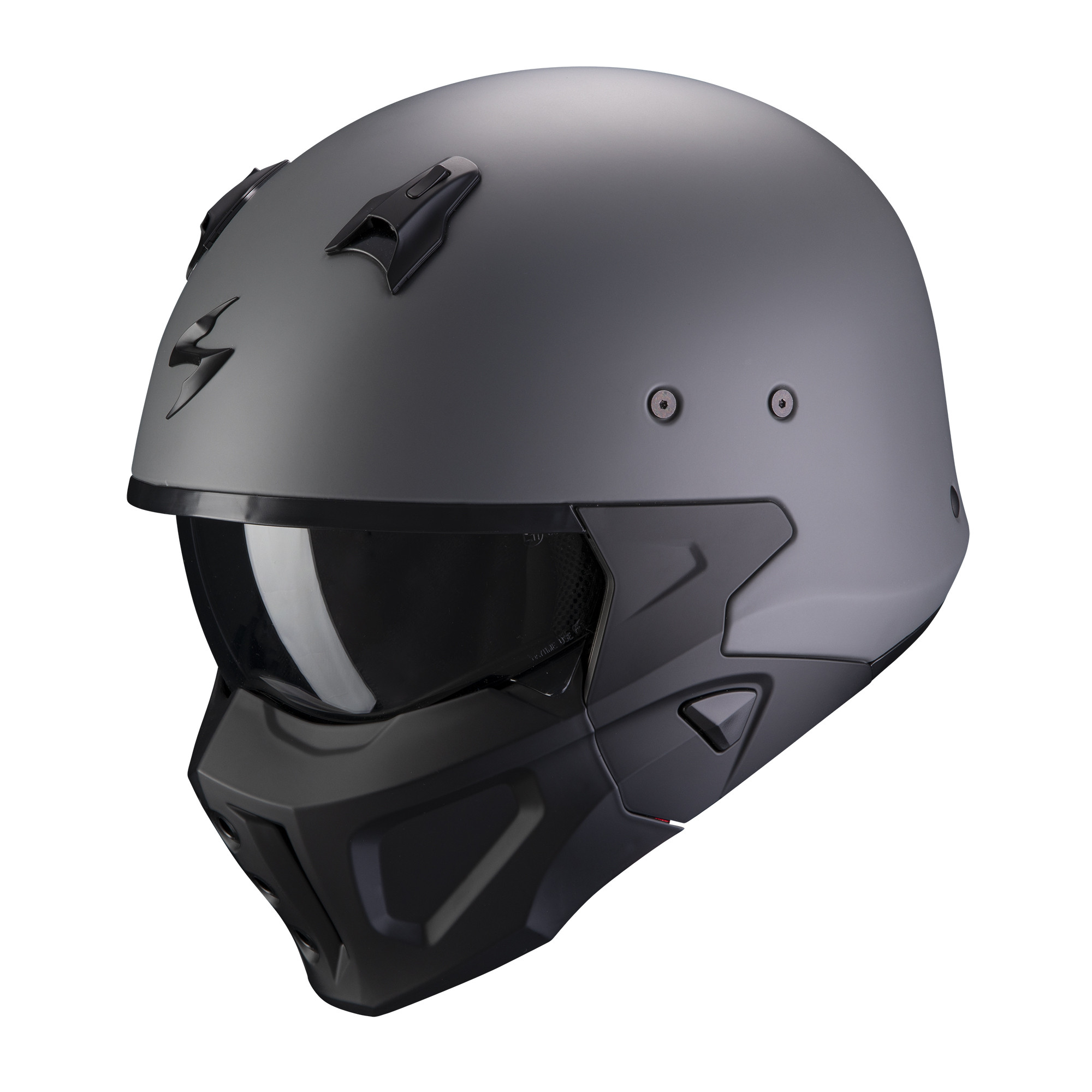 Scorpion Jet Helm COVERT-X SOLID Zement Grau Matt XS-2XL