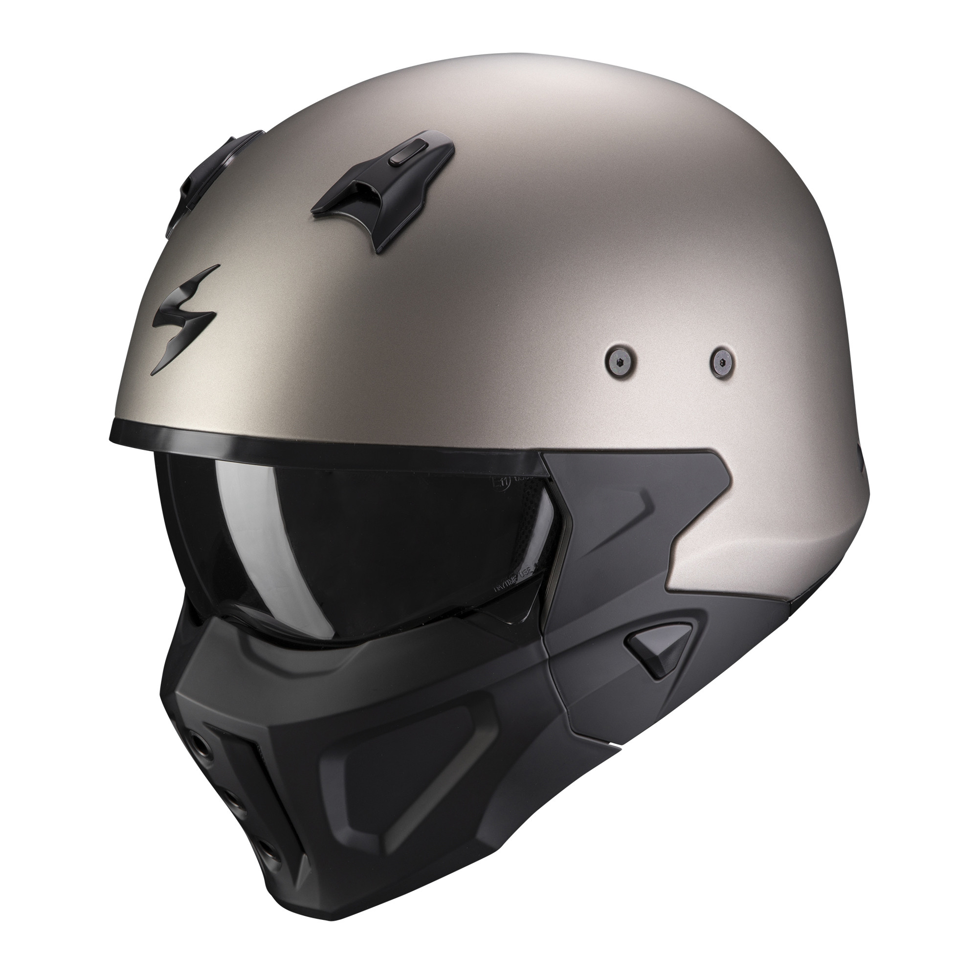 Scorpion Jet Helm COVERT-X SOLID Titanium XS-2XL