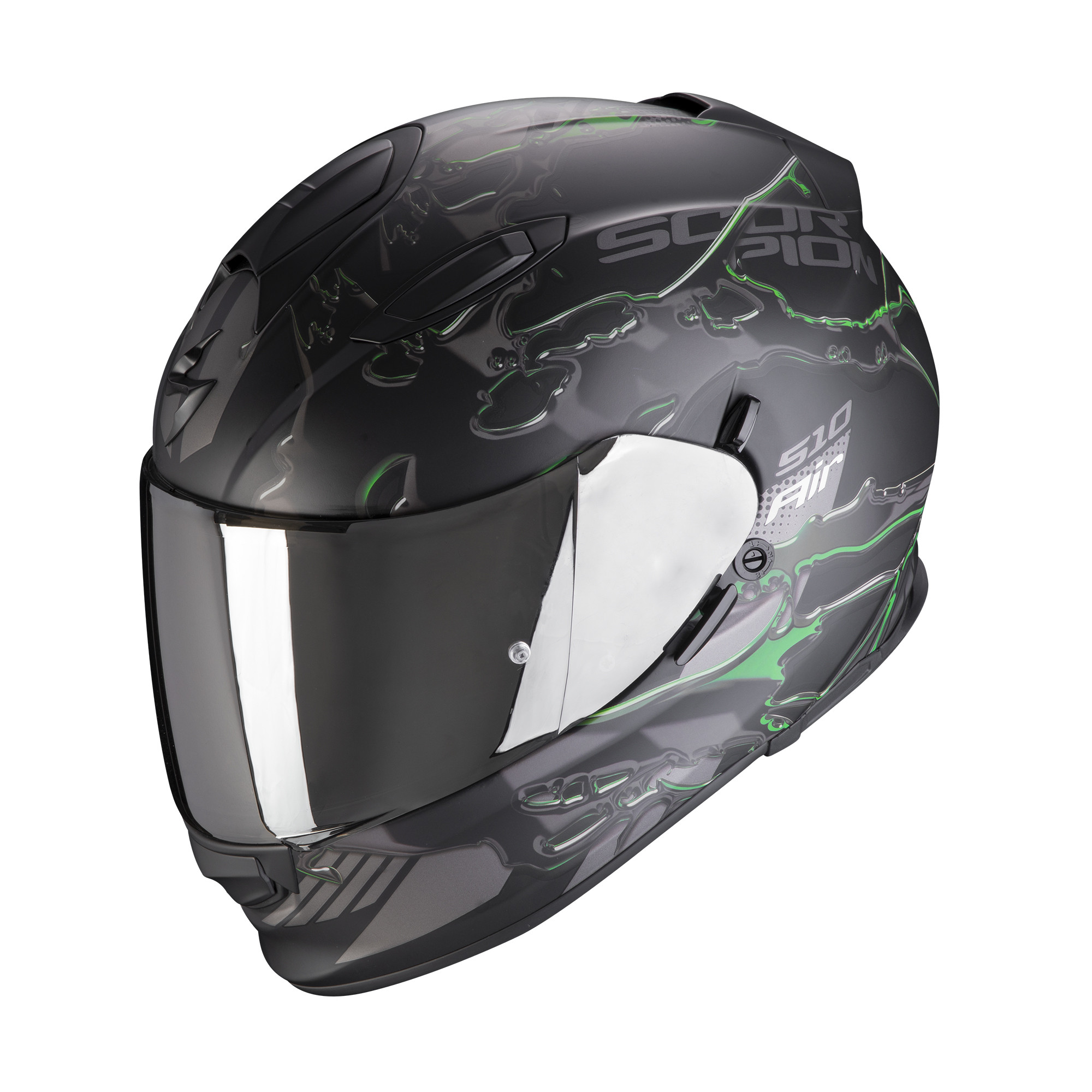 Scorpion Integral Helm EXO-510 AIR LIKID Matt Schwarz-Grün XS-2XL