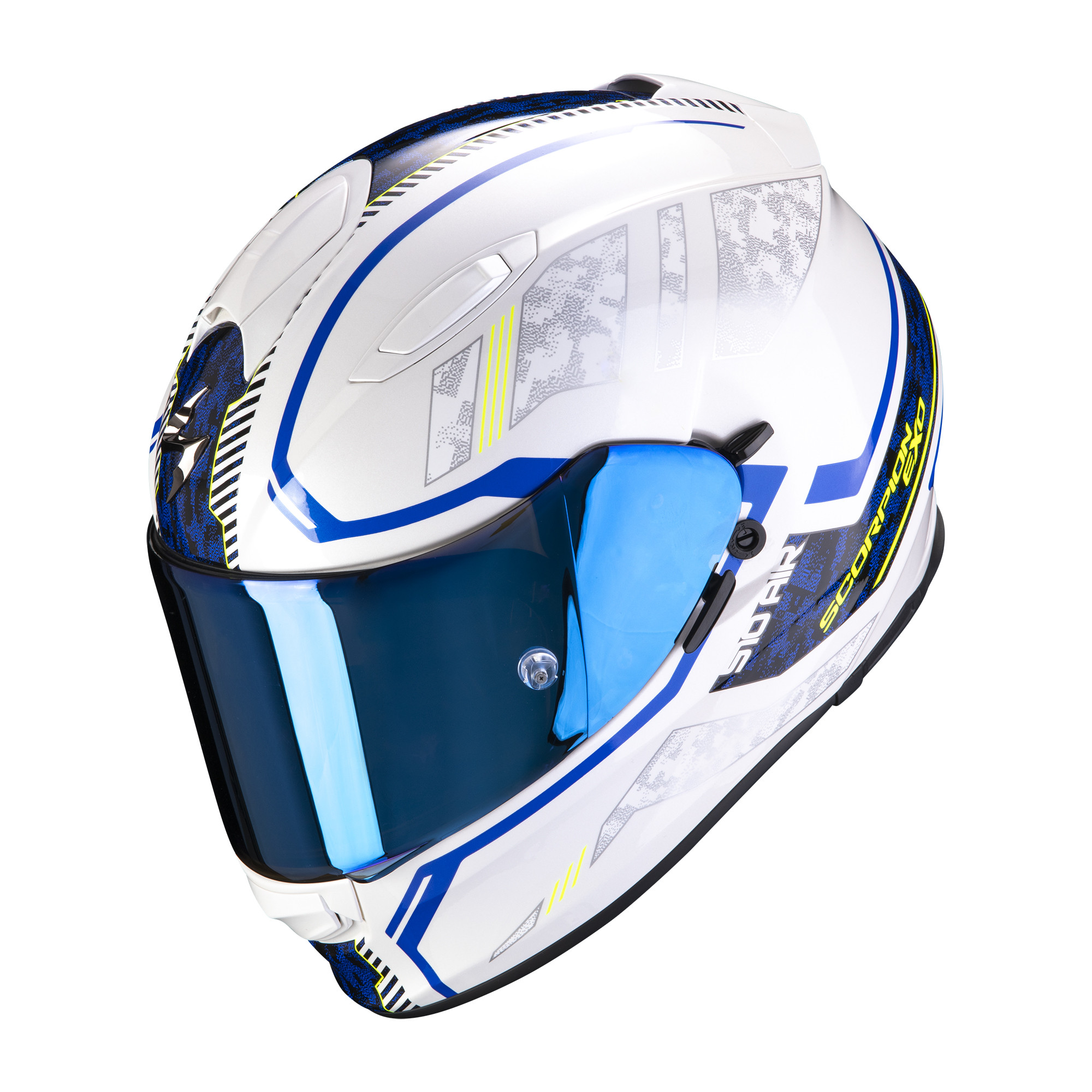 Scorpion Integral Helm EXO-510 AIR OCCULTA Perlmutt Weiss-Blau XS-2XL