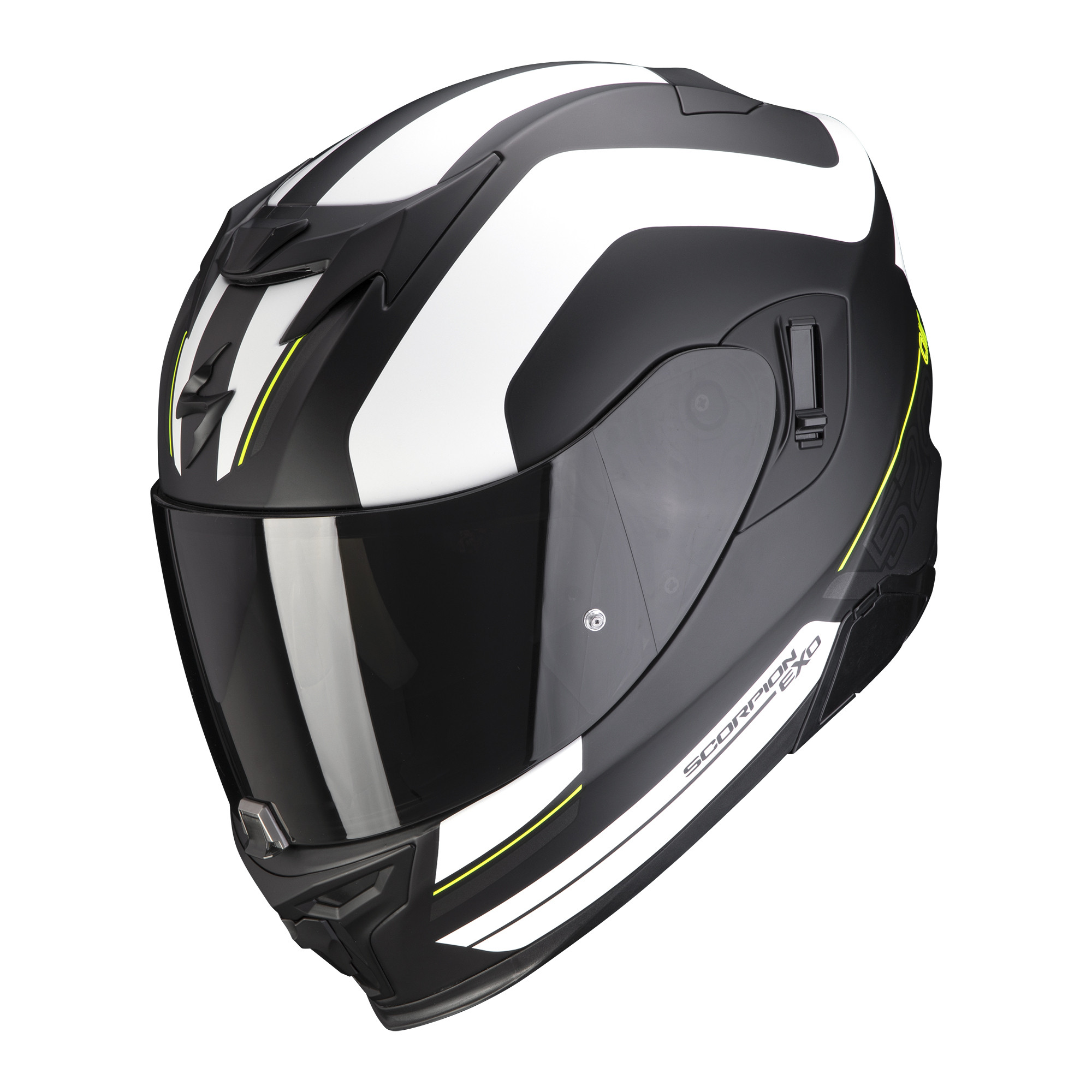 Scorpion Integral Helm EXO-520 AIR LEMANS Matt Schwarz-Silber-Weiss XS-2XL