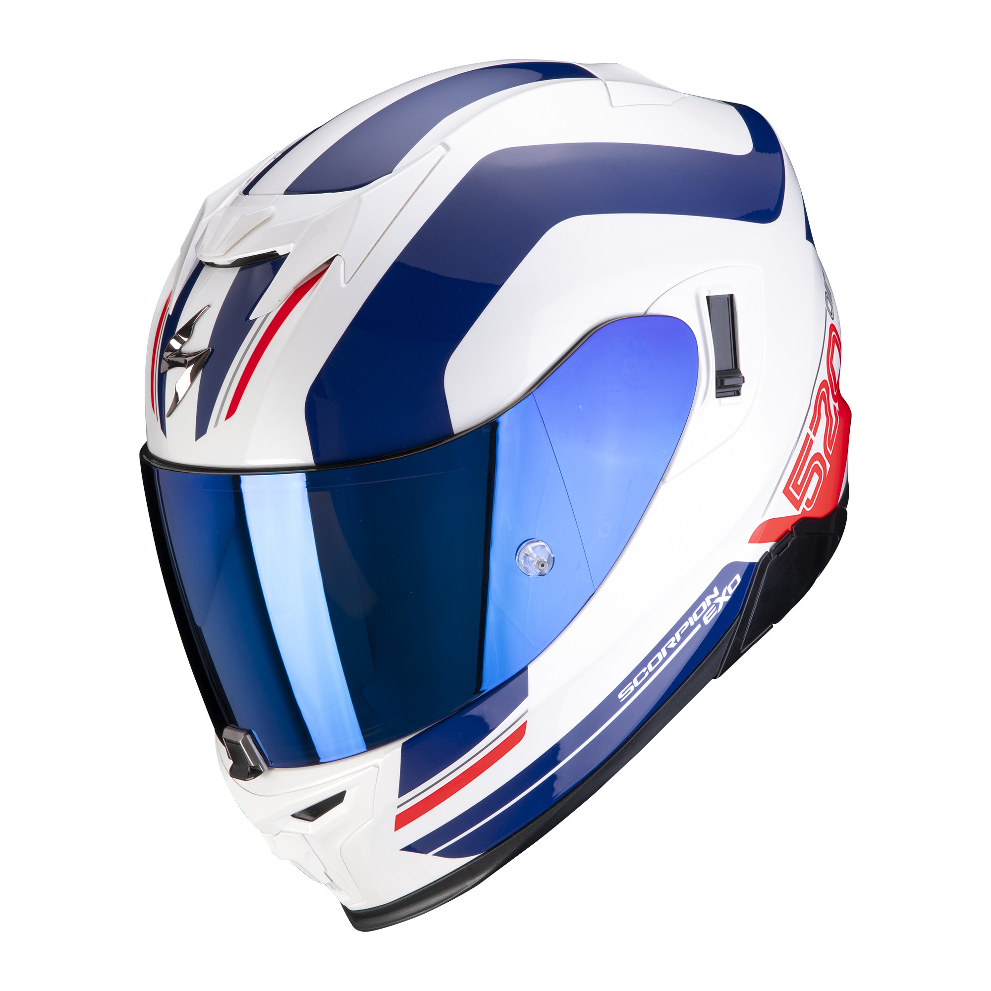 Scorpion Integral Helm EXO-520 AIR LEMANS Weiss-Blau-Rot XS-2XL