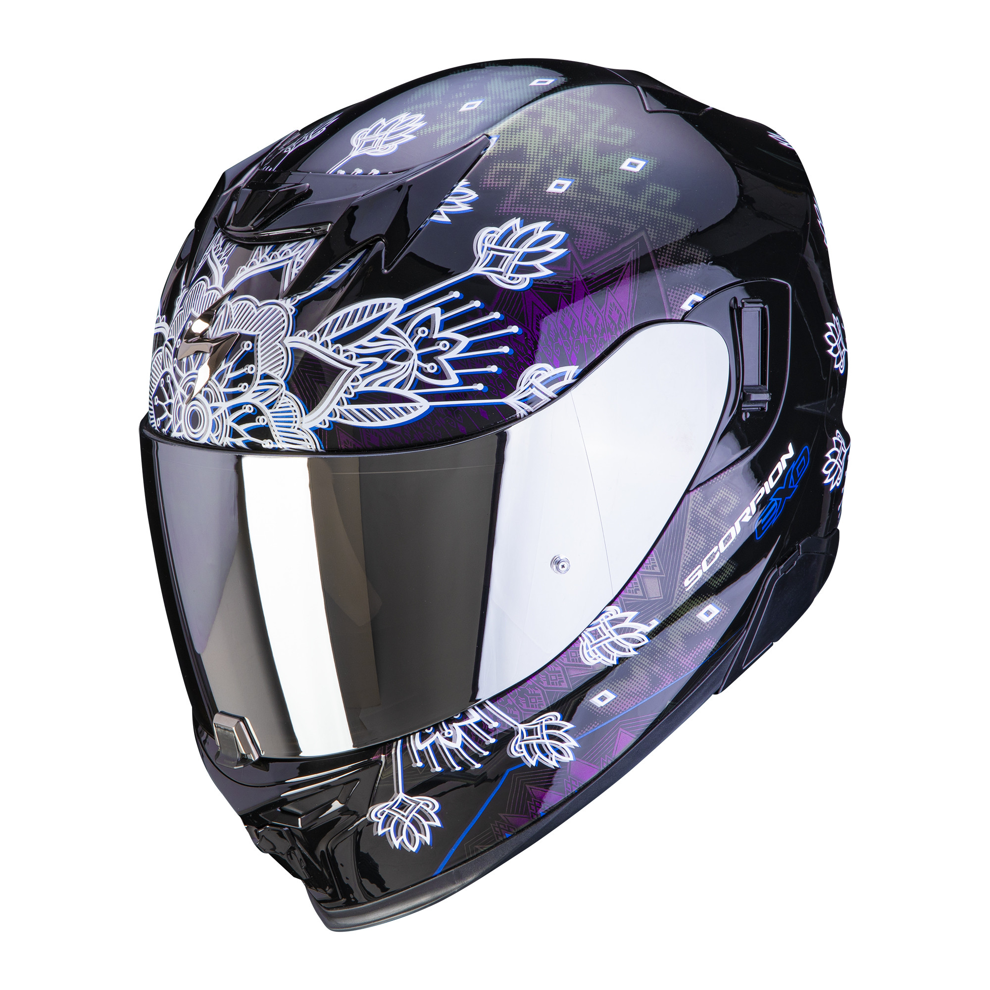 Scorpion Integral Helm EXO-520 AIR TINA Schwarz-Chamäleon 2XS-L