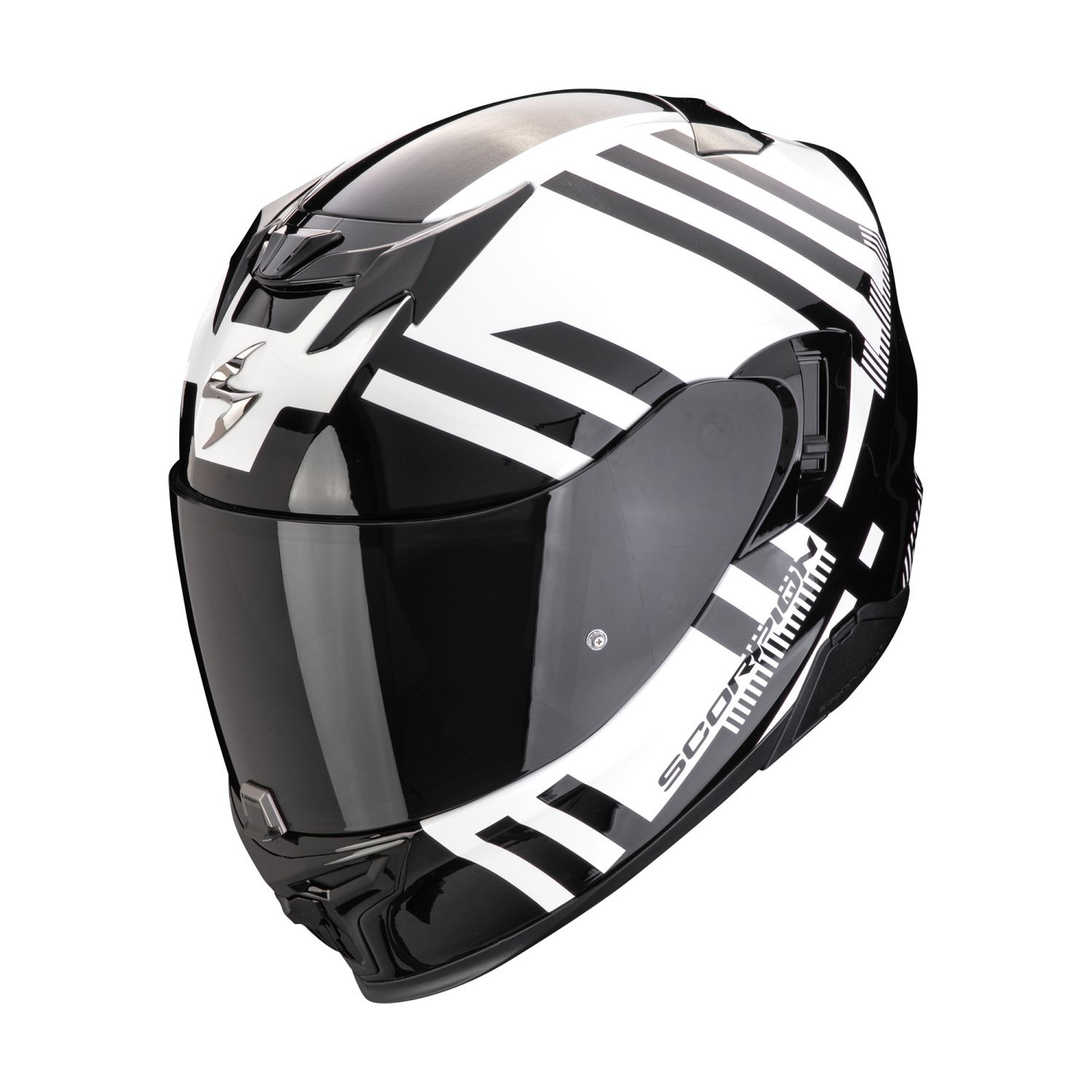 SCORPION Integralhelm EXO-520 EVO AIR BANSHEE Perlweiss Schwarz ECE R22.06