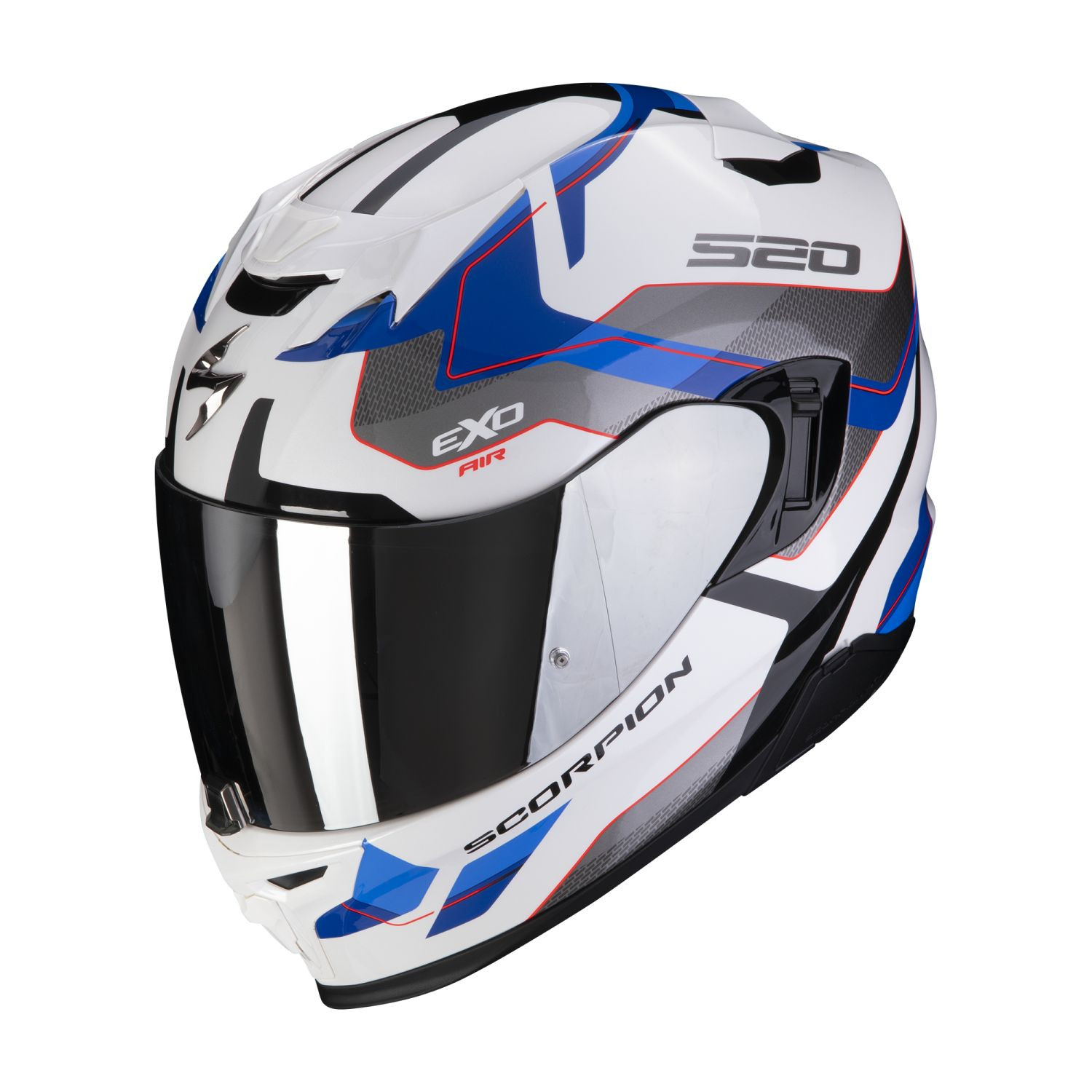 SCORPION Integralhelm EXO-520 EVO AIR ELAN Weiss Blau ECE R22.06