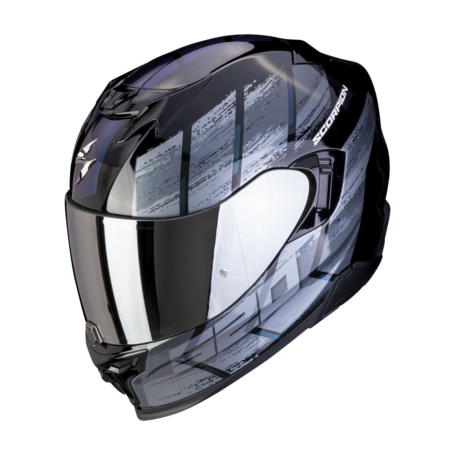 SCORPION Integralhelm EXO-520 EVO AIR MAHA Schwarz Chamäleon ECE R22.06
