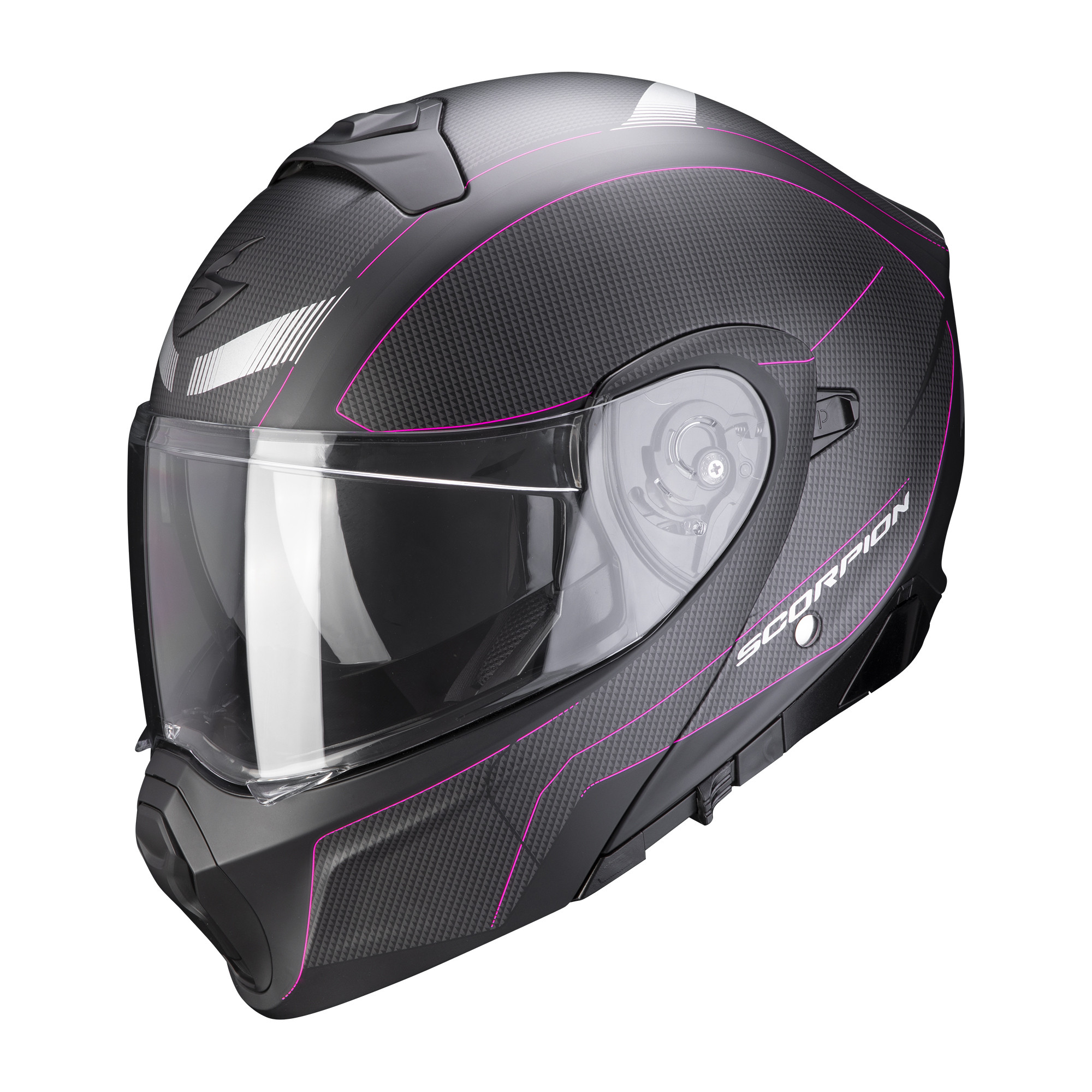 Scorpion Klapphelm EXO-930 CIELO Matt Schwarz-Rose XS-L