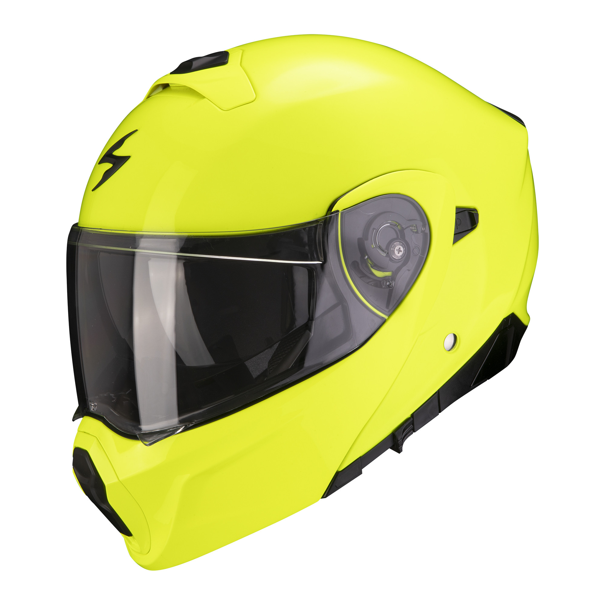 Scorpion Klapphelm EXO-930 SOLID Neon Gelb XS-2XL