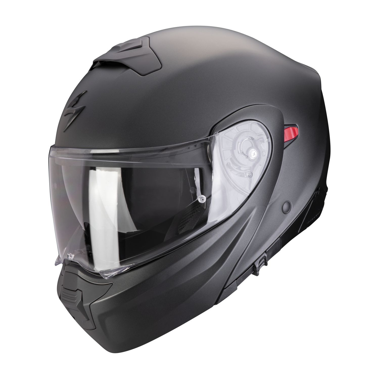SCORPION Klapphelm EXO-930 EVO SOLID Matt pearl Schwarz ECE R22.06