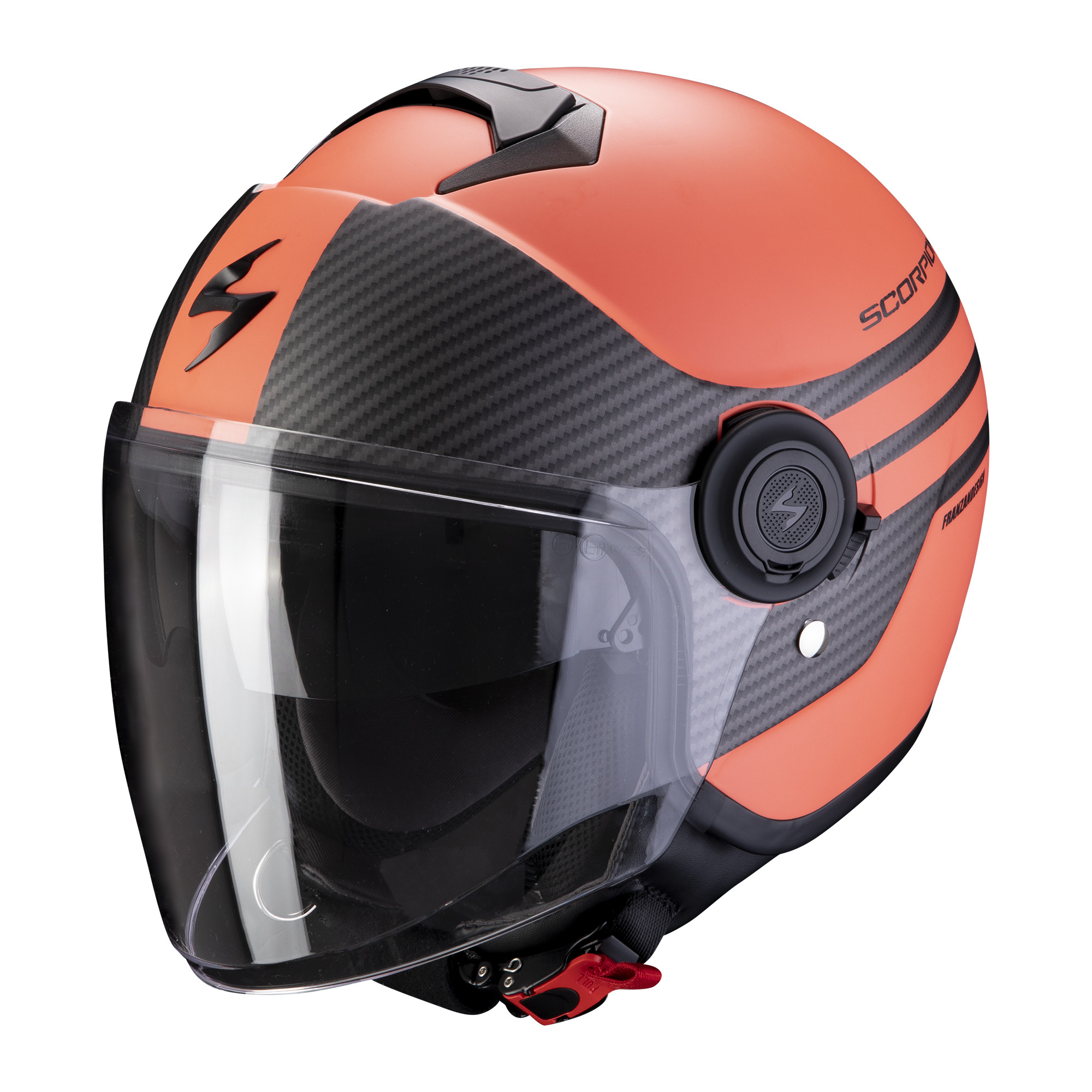 Scorpion Jet Helm EXO-CITY MODA Matt coral-Schwarz 2XS-L