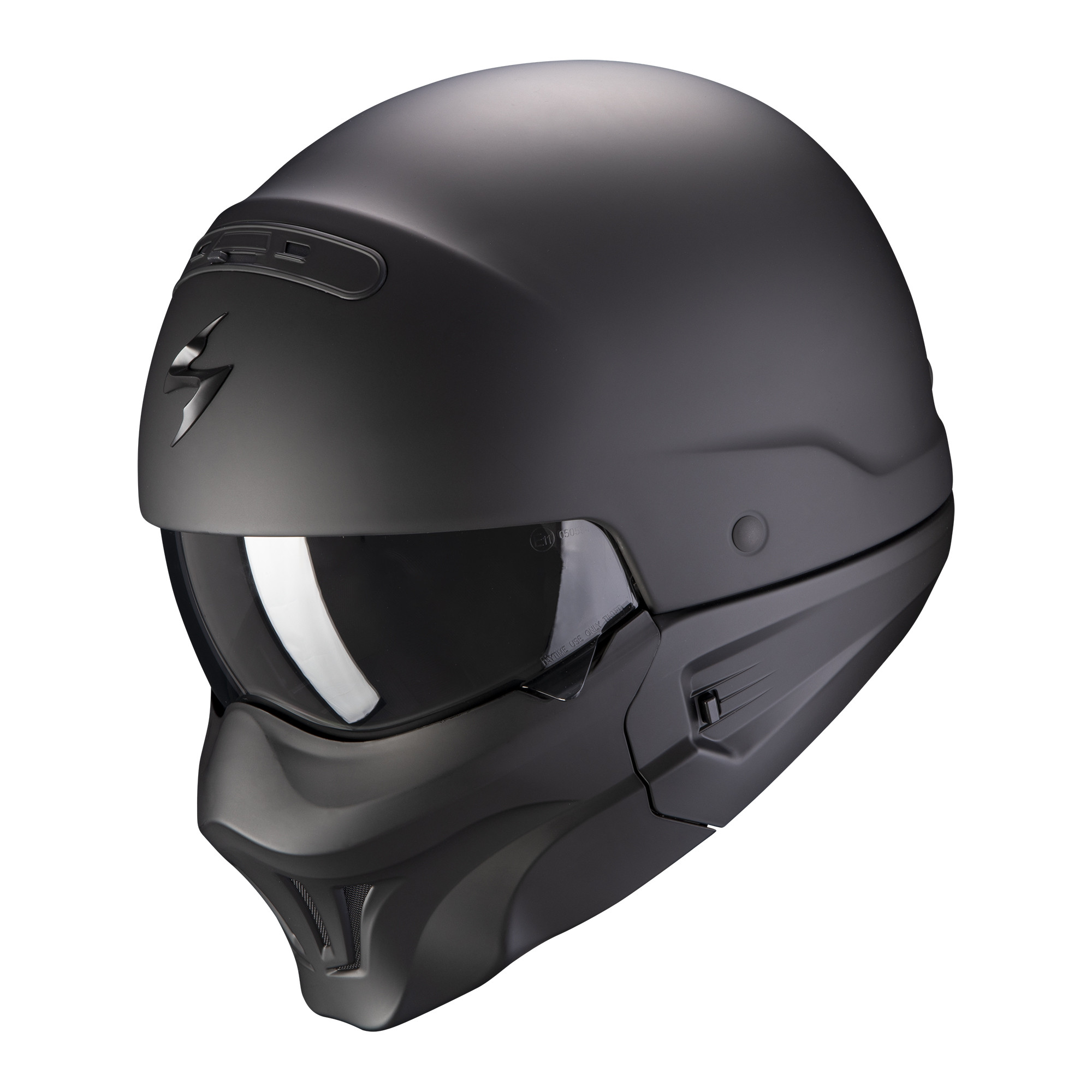 Scorpion Jet Helm EXO-COMBAT EVO SOLID Matt Schwarz XS-2XL