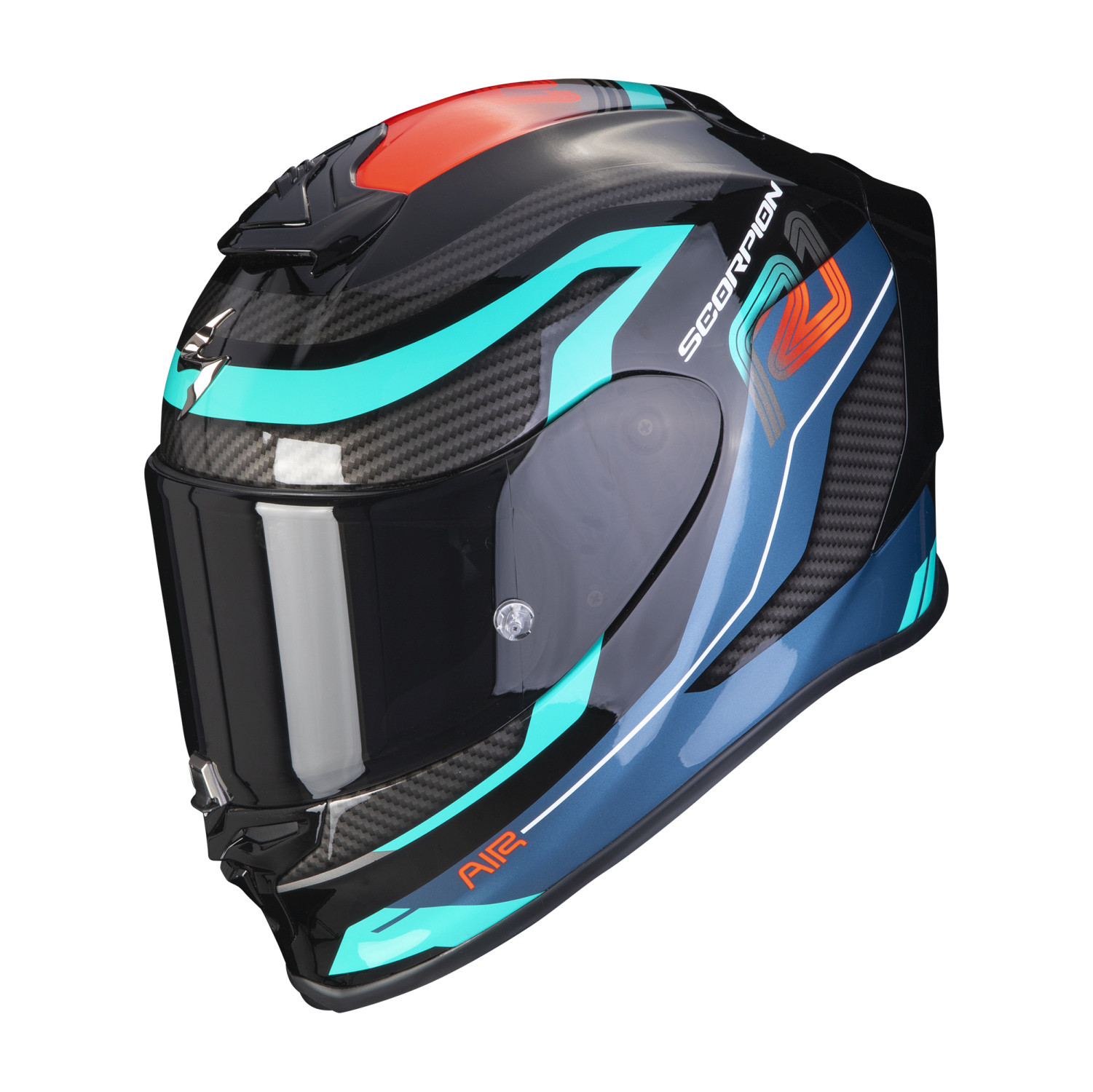 SCORPION Integralhelm EXO-R1 EVO AIR VATIS Schwarz Blau Rot ECE R22.06