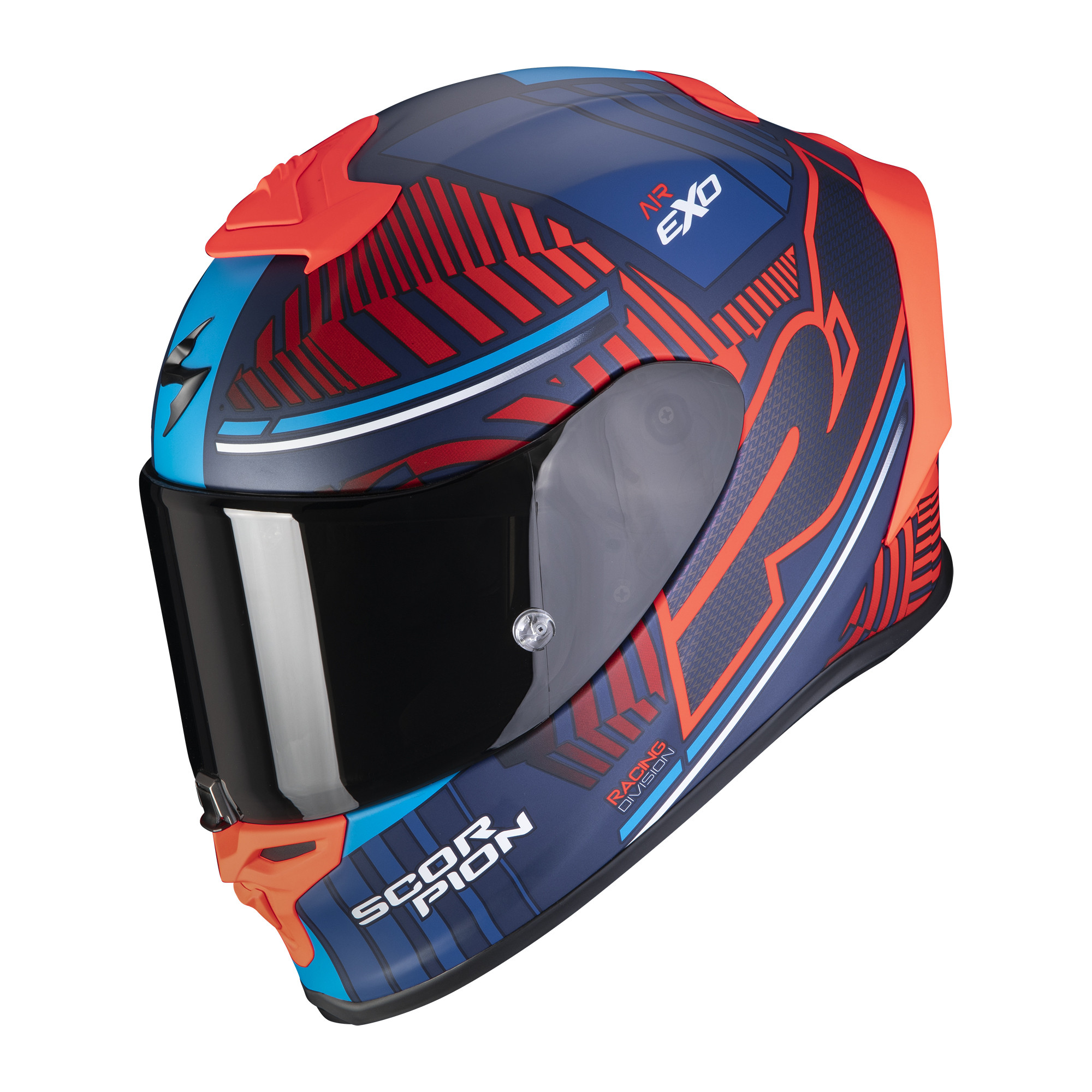 Scorpion Integral Helm EXO-R1 AIR VICTORY Matt Blau-Rot XS-XL