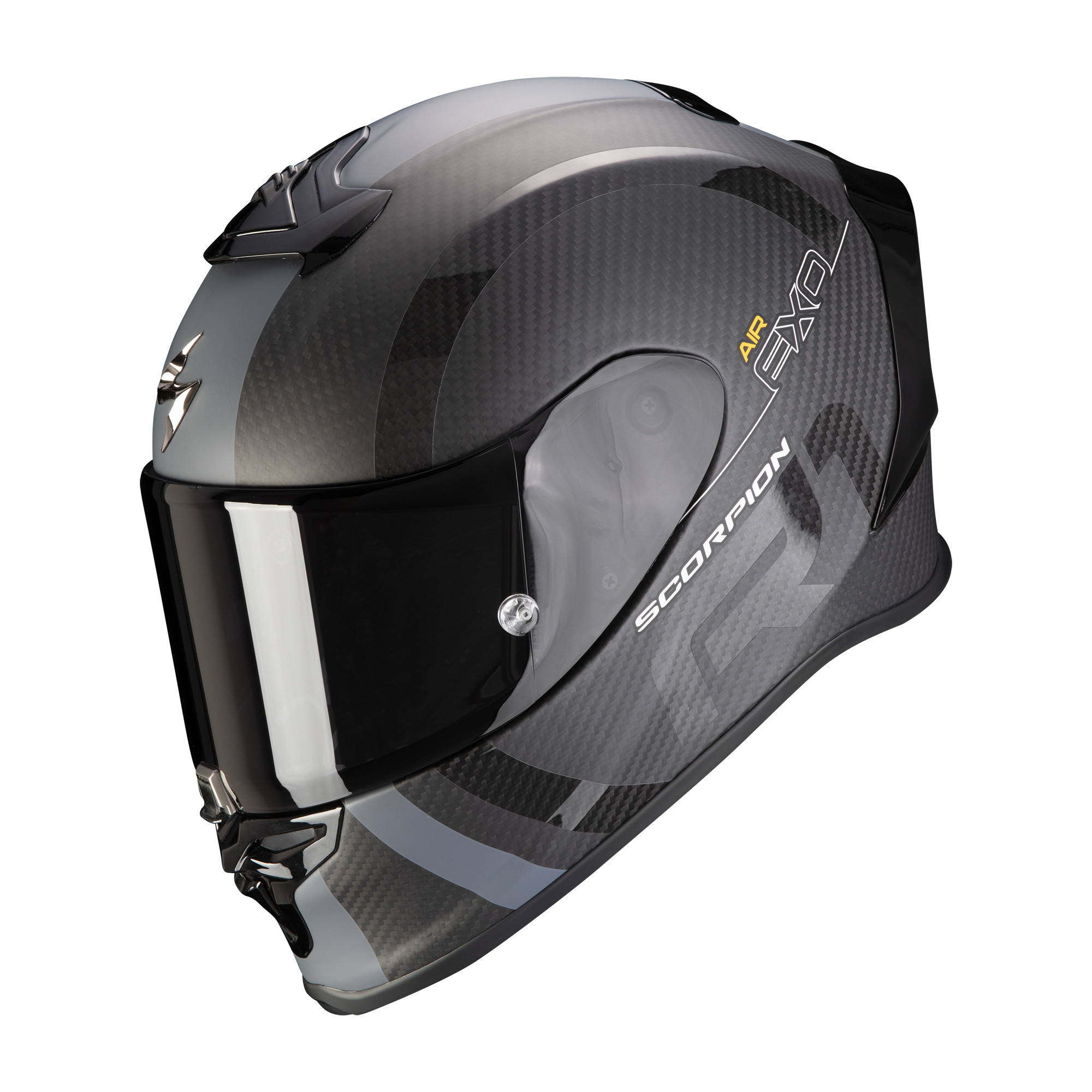 Scorpion Integral Helm EXO-R1 CARBON AIR MG Schwarz mat-Silber XS-2XL