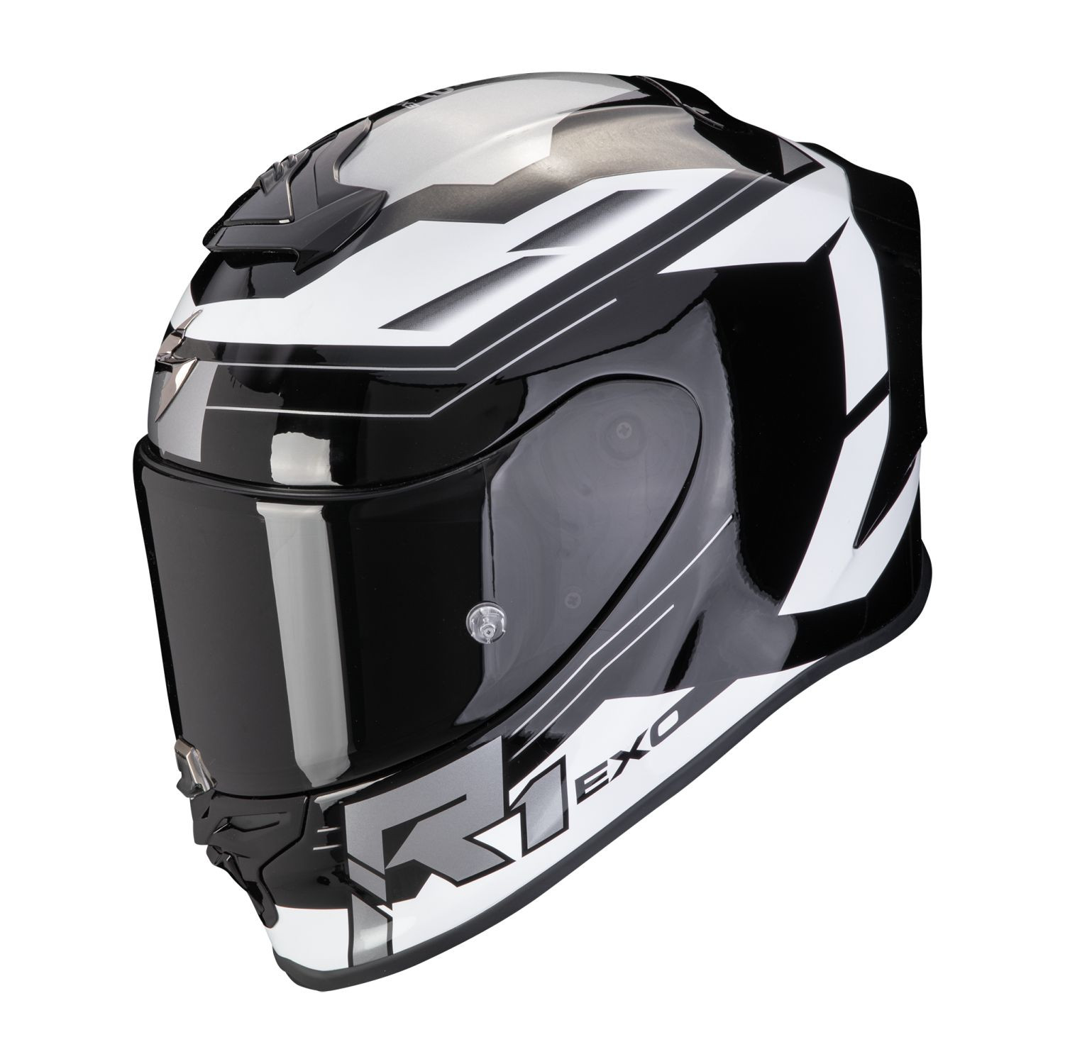 SCORPION Integralhelm EXO-R1 EVO AIR BLAZE Schwarz Weiss ECE R22.06