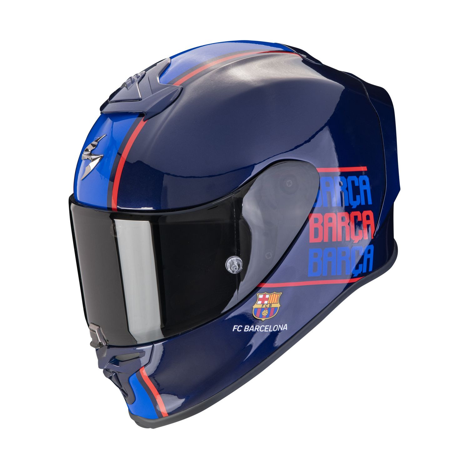 SCORPION Integralhelm FOOTBALL EXO-R1 EVO AIR FC BARCELONA Blau ECE R22.06