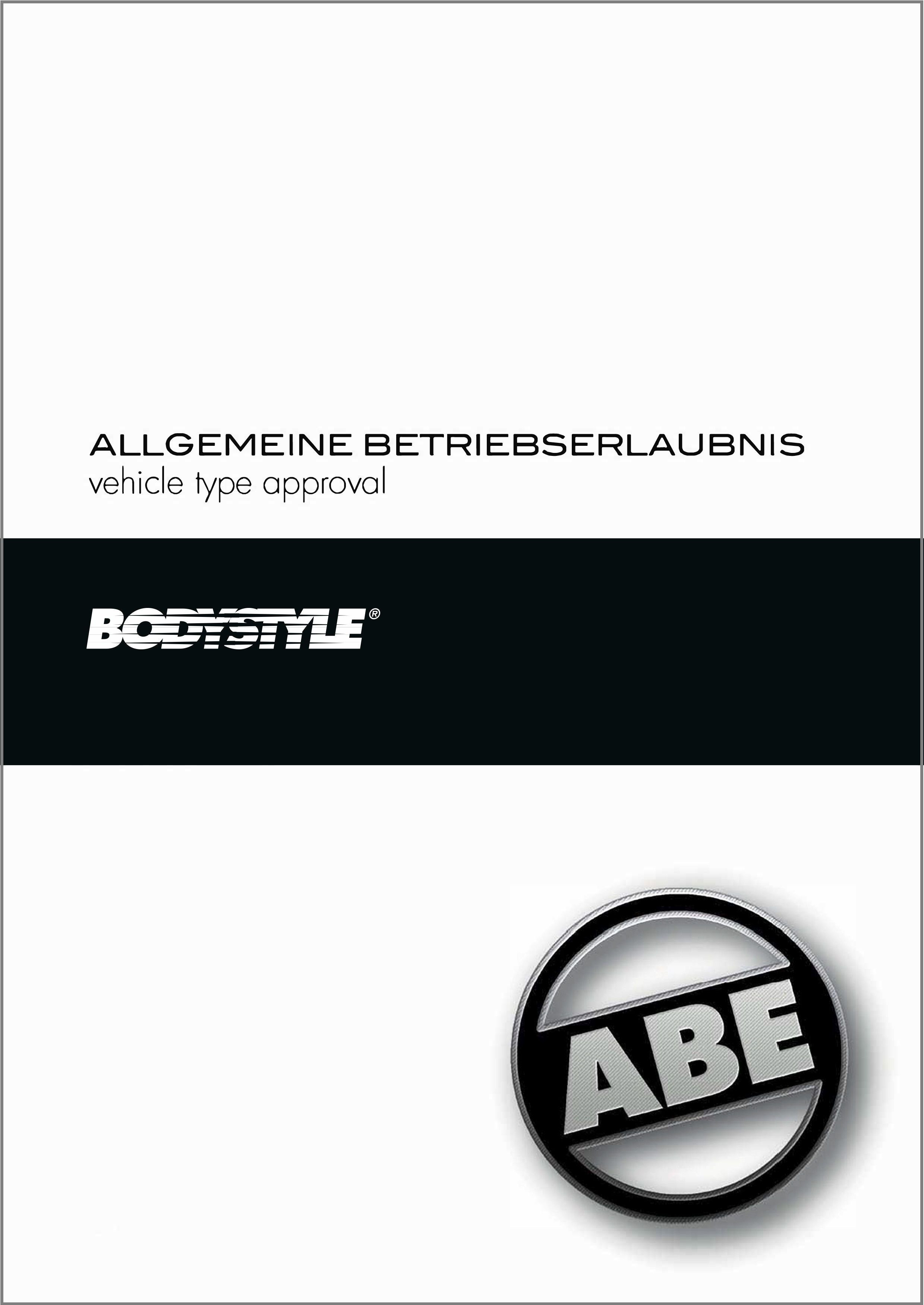 ABE Scheinwerferabdeckung Typ LA1 