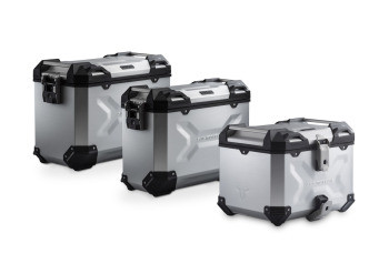 SW-Motech Adventure Set TRAX ADV Silbern passt für Moto Guzzi V85 TT (24-) Set