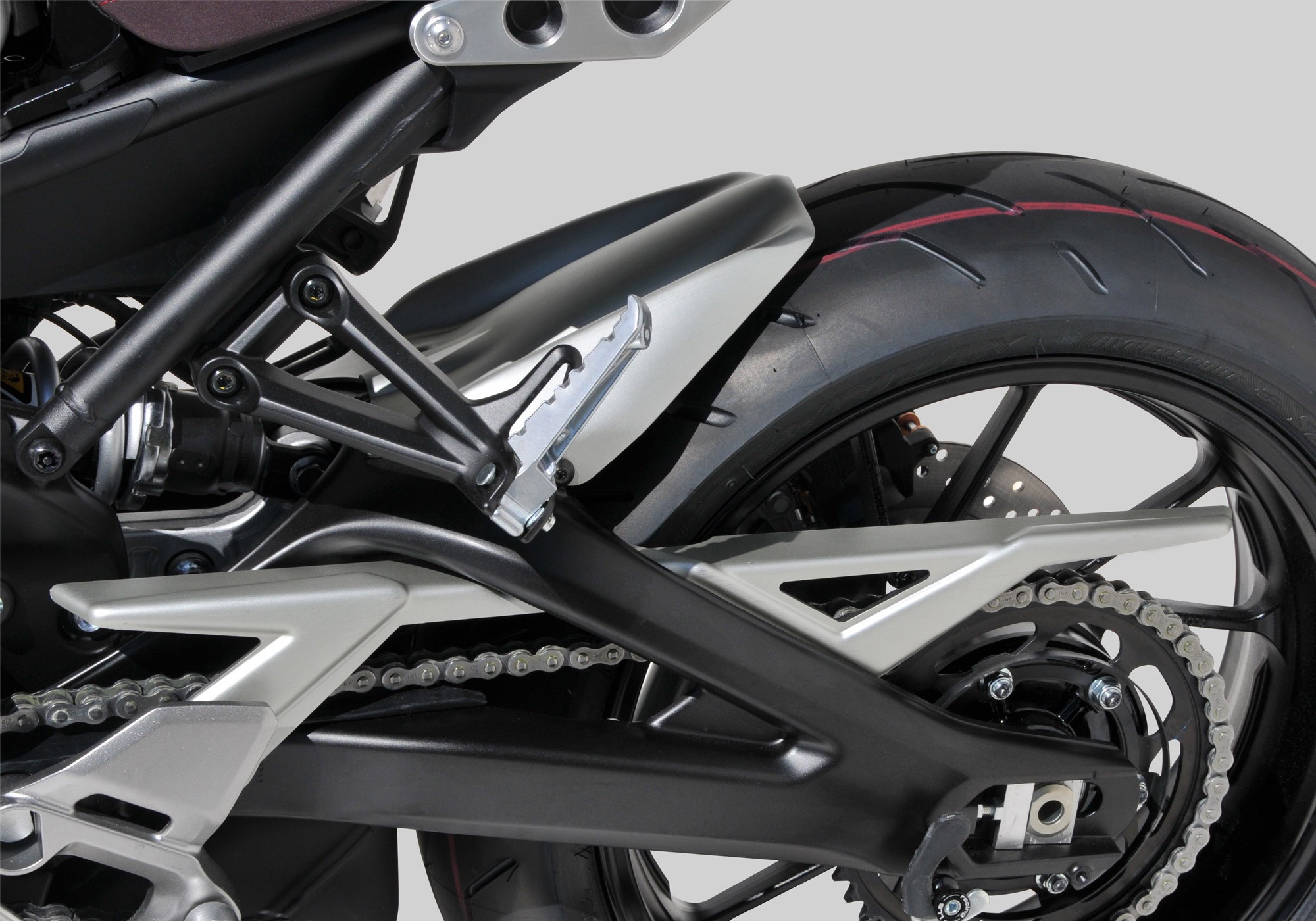 BODYSTYLE Sportsline Hinterradabdeckung schwarz Midnight Black ABE passt für Yamaha XSR900 2016-2019