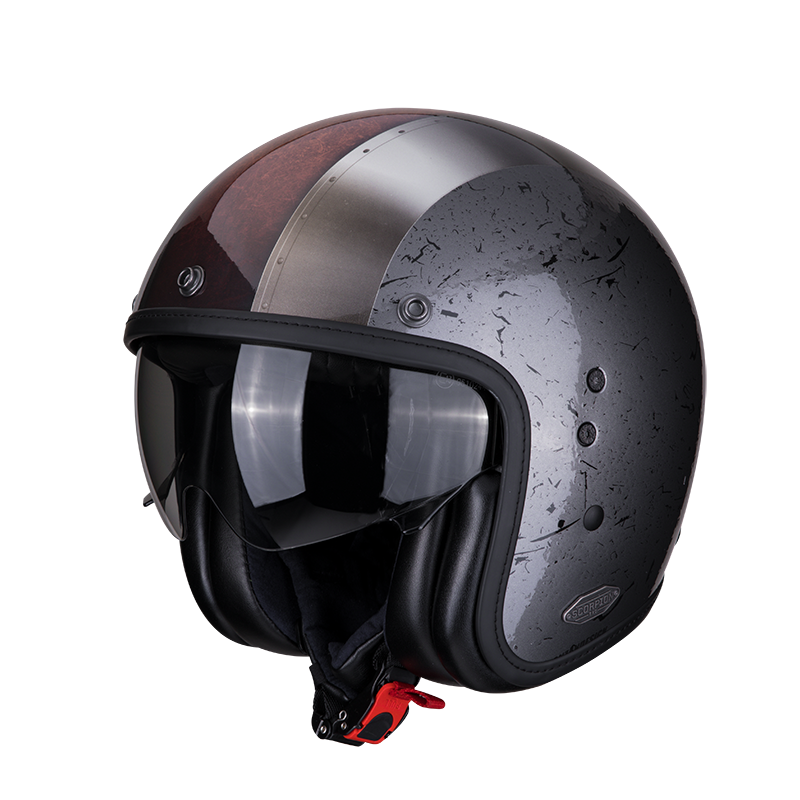 Scorpion Jet Helm BELFAST BYWAY Silber-Silber XS-2XL