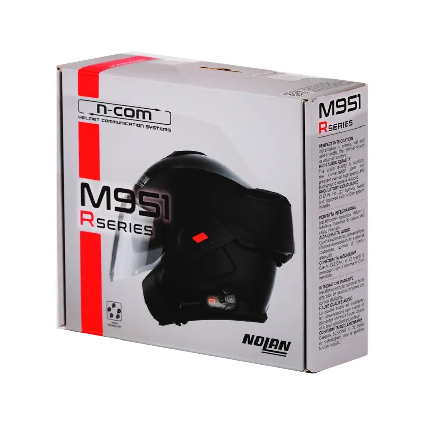 Nolan N-Com M951 R Bluetooth Kommunikationssystem Einzelset für N100-5/PLUS, N104/EVO/ABSOLUTE, N90-3, N80-8, N-70-2 GT/X, N44/EVO, N40/FULL/-5 GT/-4