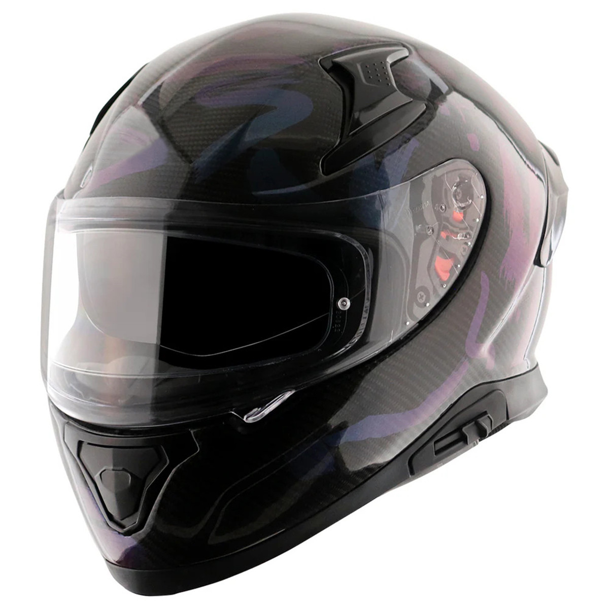 Bores Gensler Motorrad Integralhelm mit Sonnenblende Apex Carbon ECE22.06 Dekor Matt - XS bis 2XL