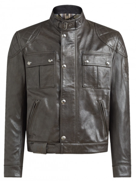 Belstaff Brookland Blouson Leather, Motorrad Lederjacke Gr: M-4XL