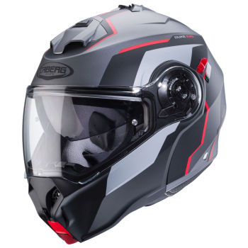 Caberg Klapphelm Duke Evo Move matt-gun metallic_schwarz-rot - Größe L