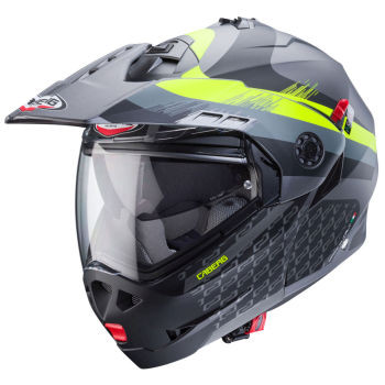 Caberg Klapphelm Tourmax X Sarabe matt-gun metallic_schwarz-fluo-gelb - Größe XS-XL