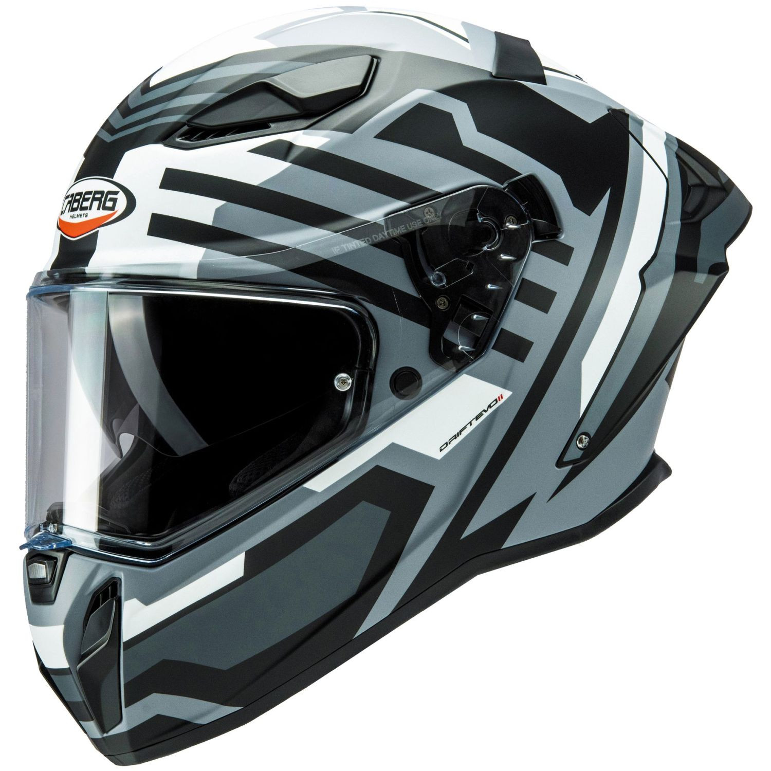 Caberg Integralhelm Drift Evo II Horizon matt-grau_schwarz-weiß - Größe XS-2XL