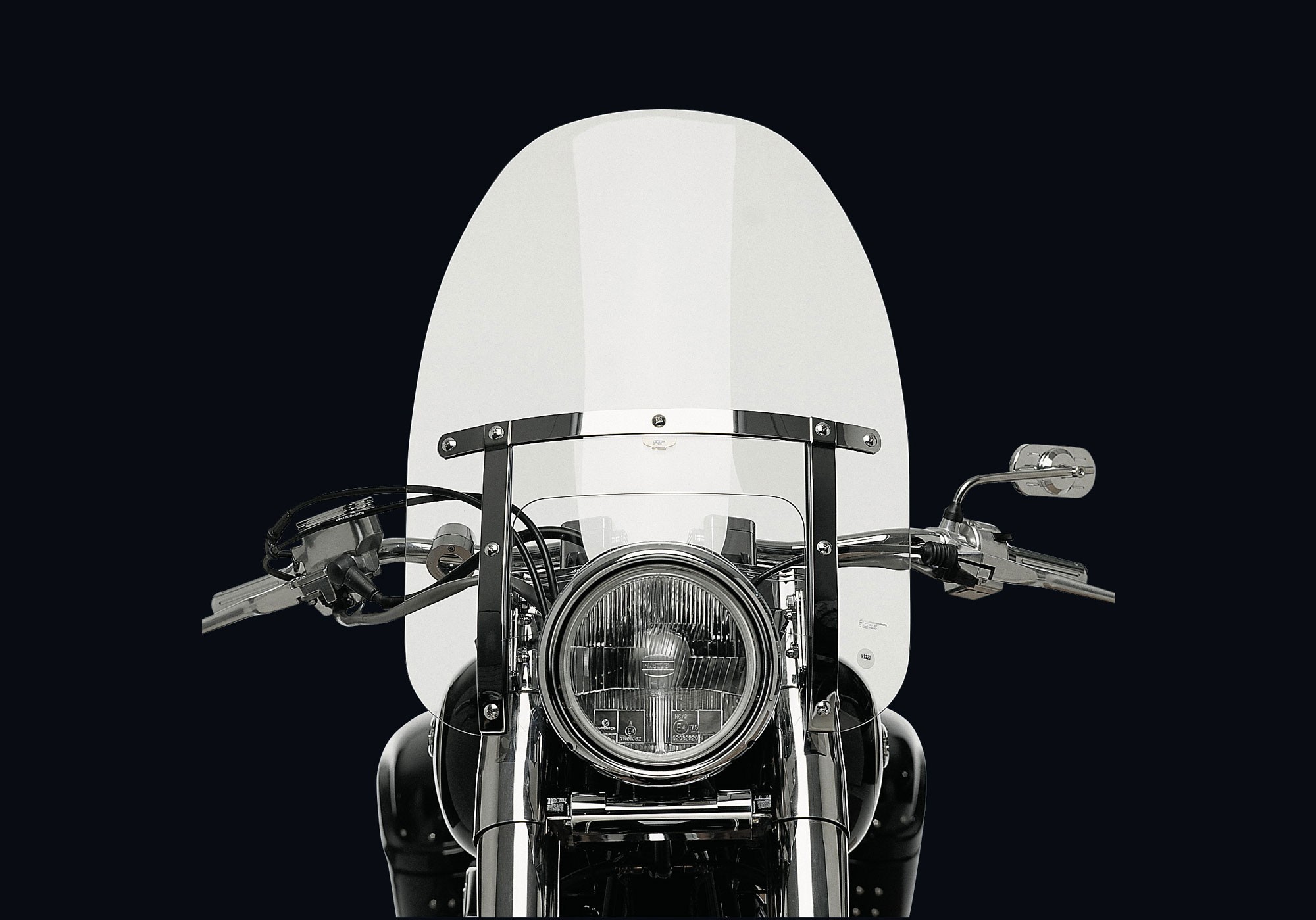 NATIONAL CYcle Motorradscheibe Custom Heavy Duty klar ABE passt für Yamaha XVS1100 Drag Star Classic