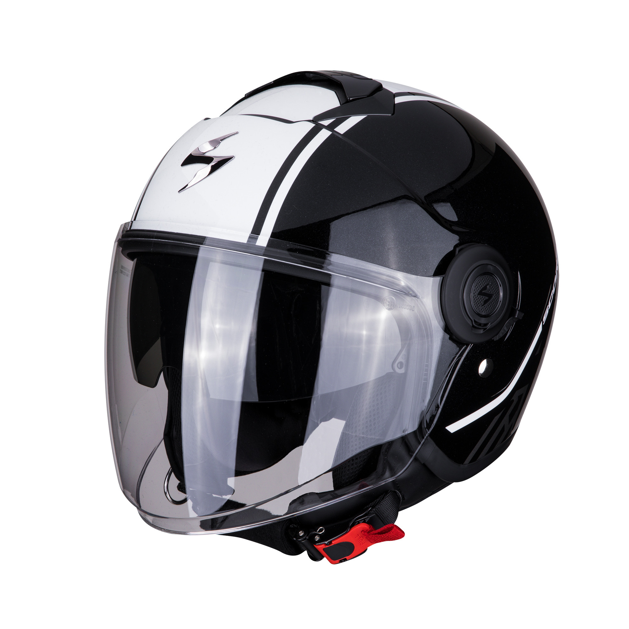 Scorpion Jet Helm EXO-CITY AVENUE Schwarz-Weiss XS-2XL