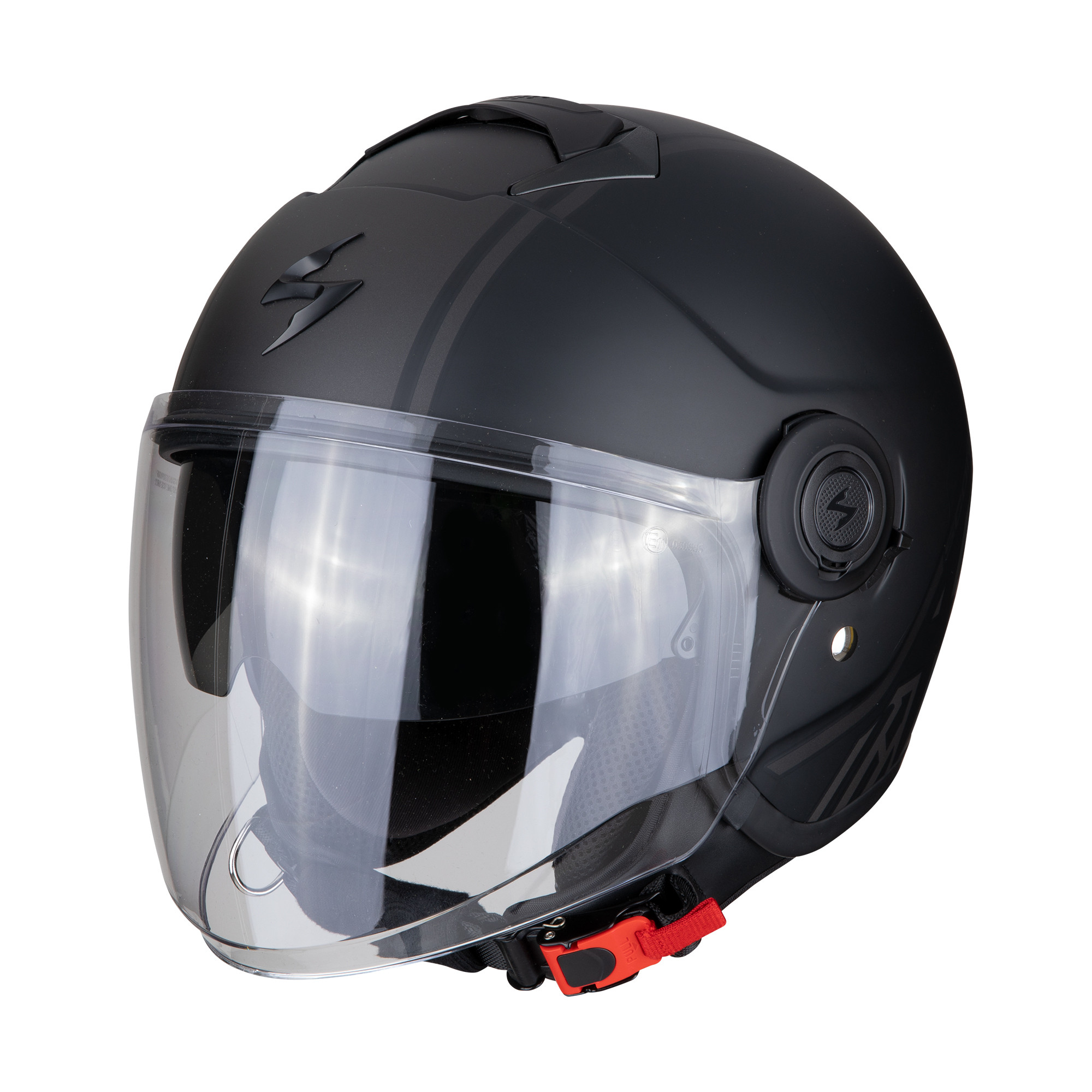 Scorpion Jet Helm EXO-CITY AVENUE Matt Schwarz- Silber XS-2XL