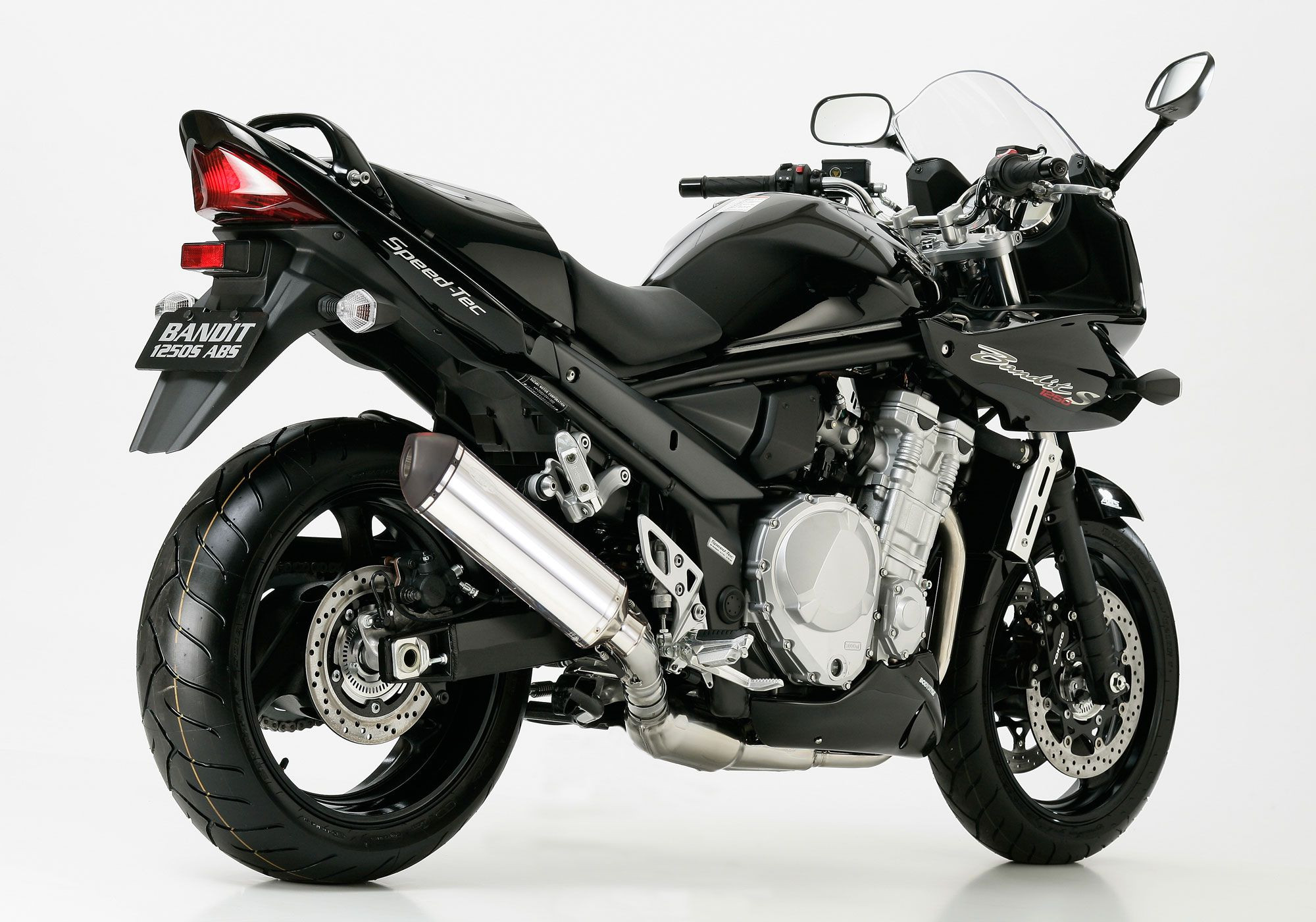 SHARK DSX-5 Auspuff silber EG-BE passt für SUZUKI GSF 1250 Bandit(07-16)/GSF 125