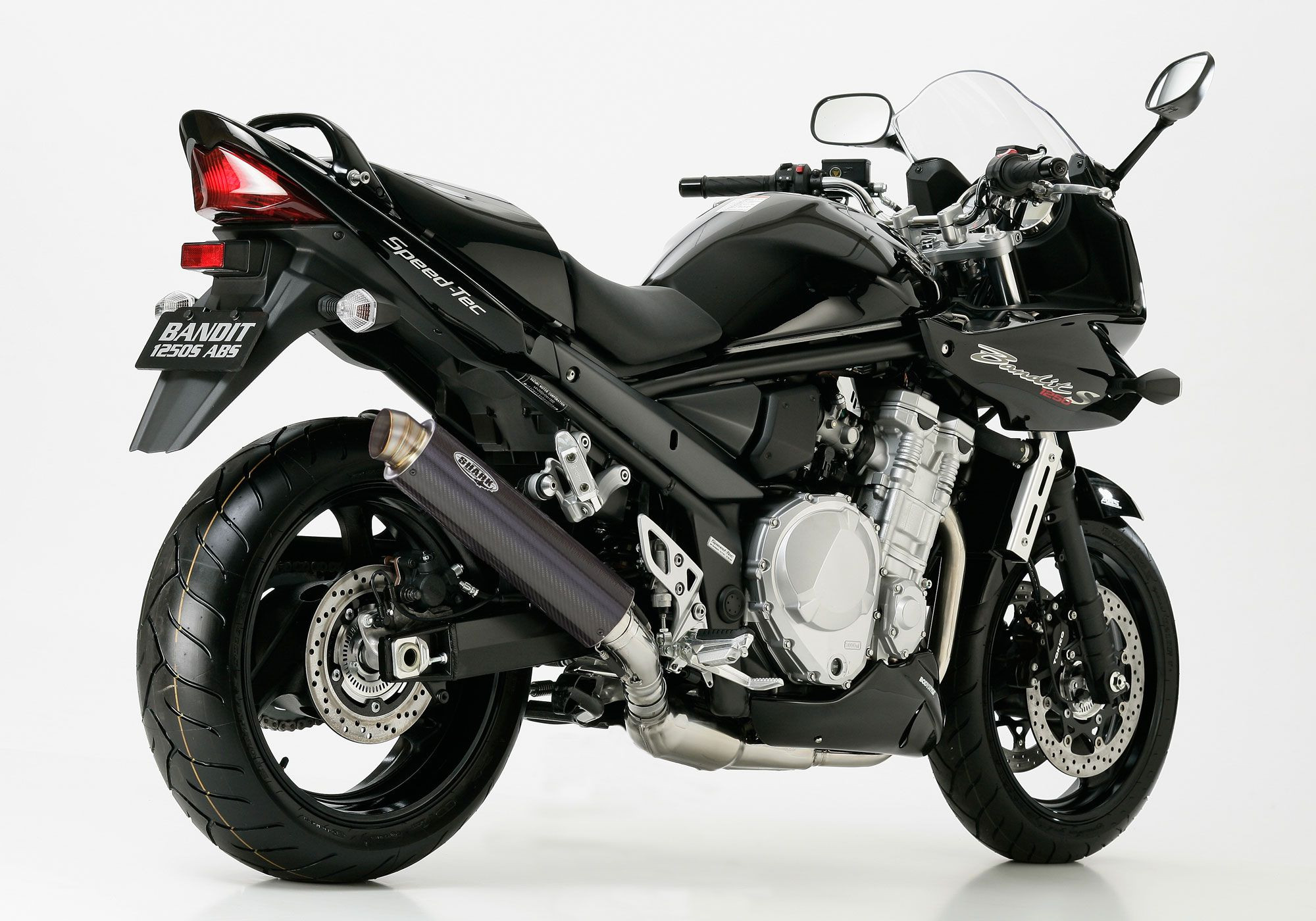 SHARK SRC 4 Auspuff Carbon EG-BE passt für SUZUKI GSF 1250 Bandit(07-16)/GSF 125