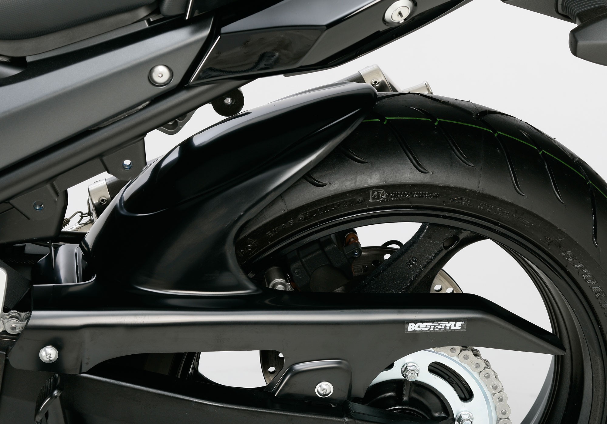 BODYSTYLE Sportsline Hinterradabdeckung schwarz Pearl Nebular Black, YAY ABE pas
