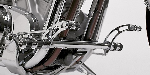 FALCON Round Style Fußrastenanlage silber TÜV passt für SUZUKI VS 600 Intruder(9