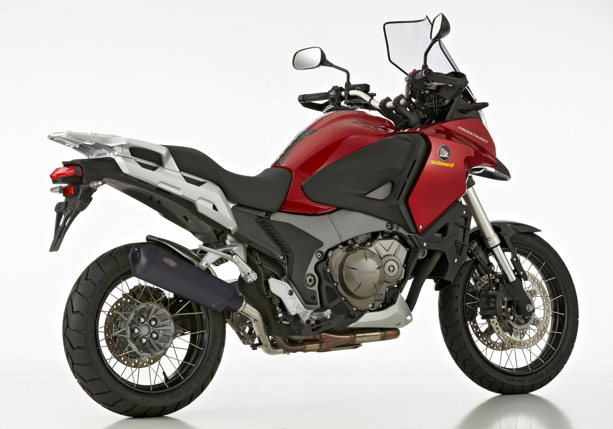 SHARK DSX-10 Auspuff schwarz-matt EG-BE passt für HONDA VFR1200X Crosstourer(12-