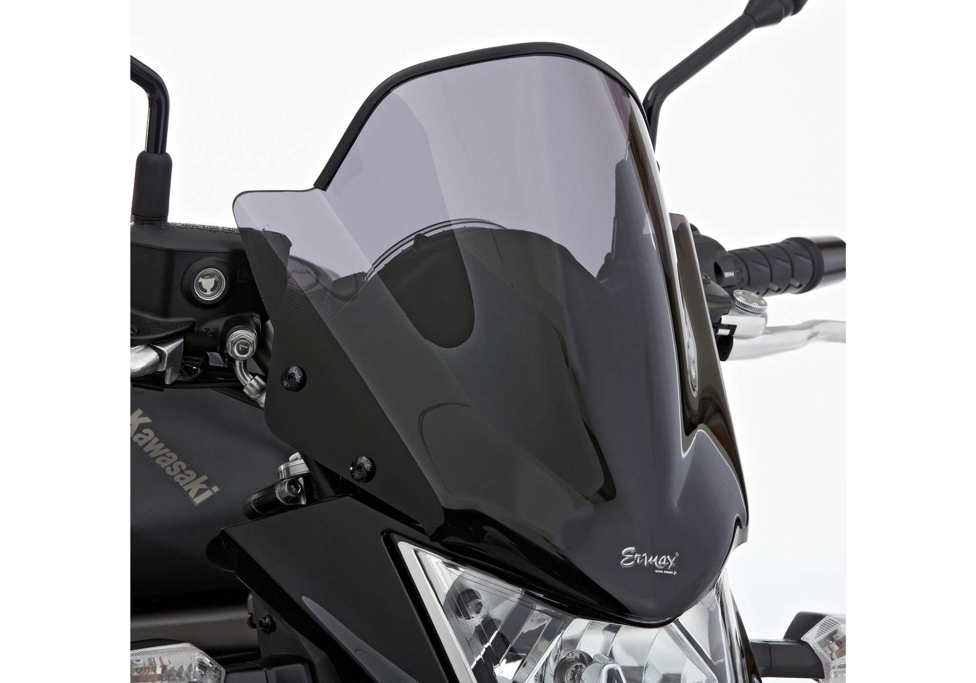 ERMAX Naked-Bike-Scheibe schwarz getönt ABE passt für Kawasaki ER-6n