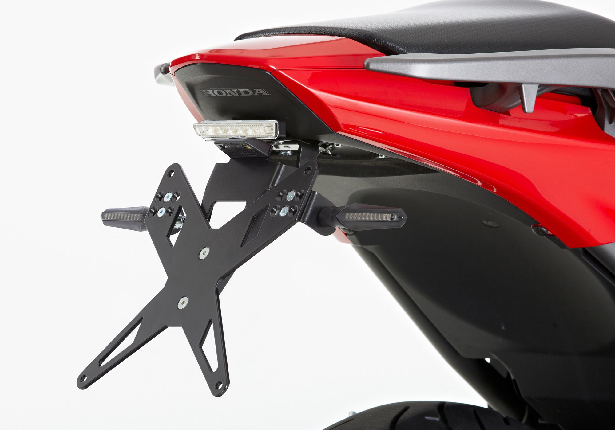 PROTECH X-SHAPE Kennzeichenhalter LED-Rücklicht schwarz passt für HONDA Integra 