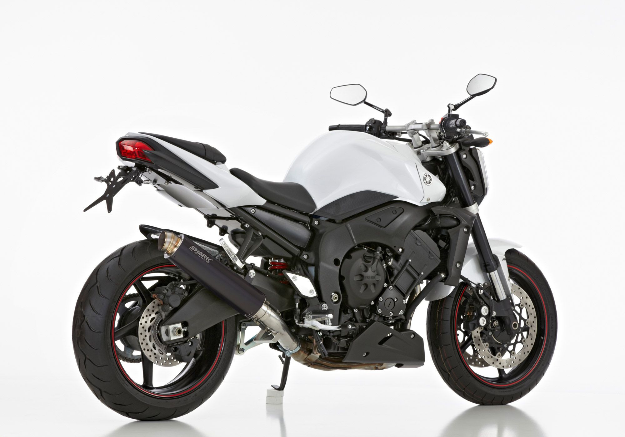 SHARK SRC 4 Auspuff schwarz EG-BE passt für YAMAHA FZ1(06-15)/FZ1 Fazer(06-15)