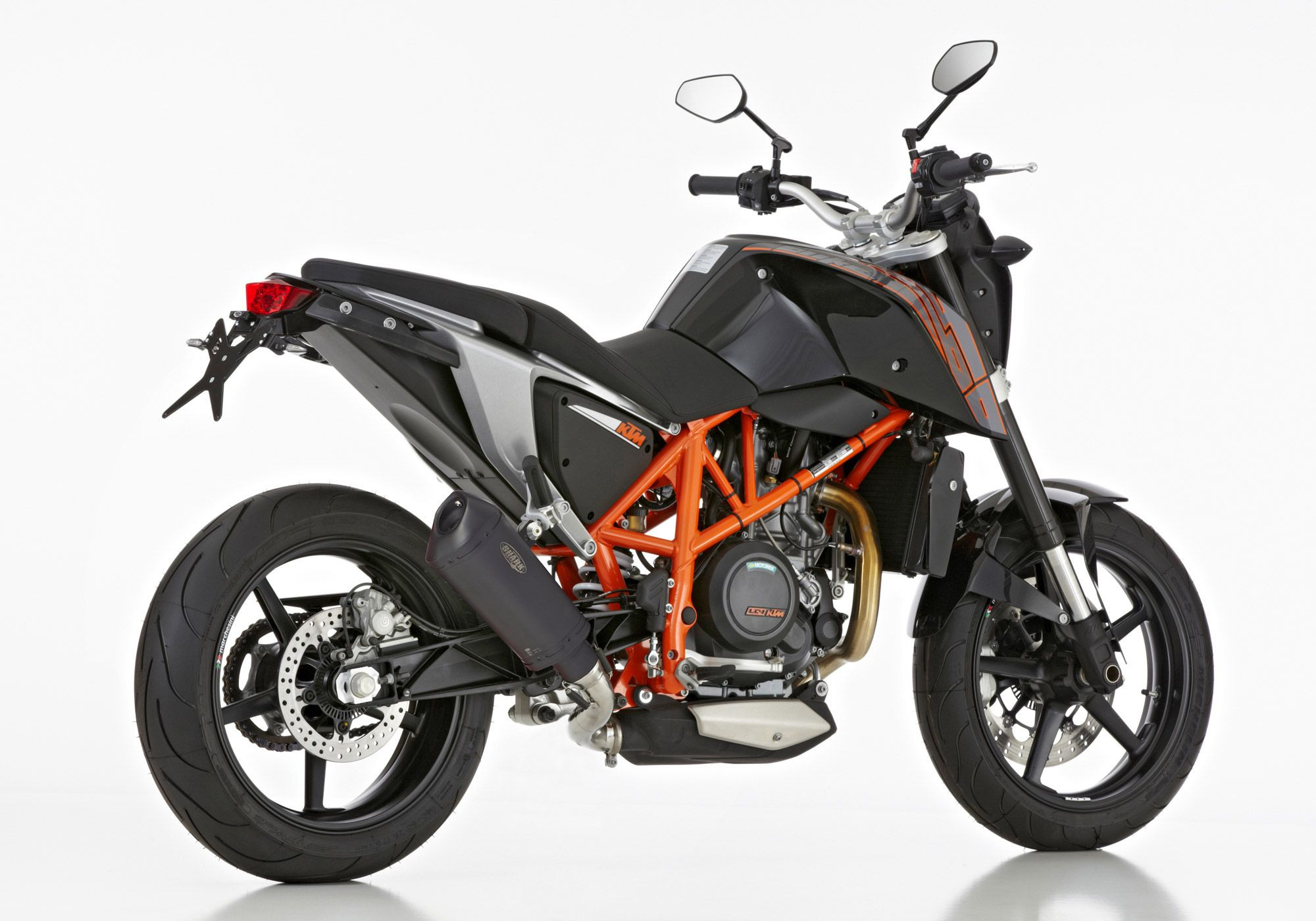 SHARK DSX-10 Auspuff Short schwarz-matt EG-BE passt für KTM 690 Duke(16-19)/690 