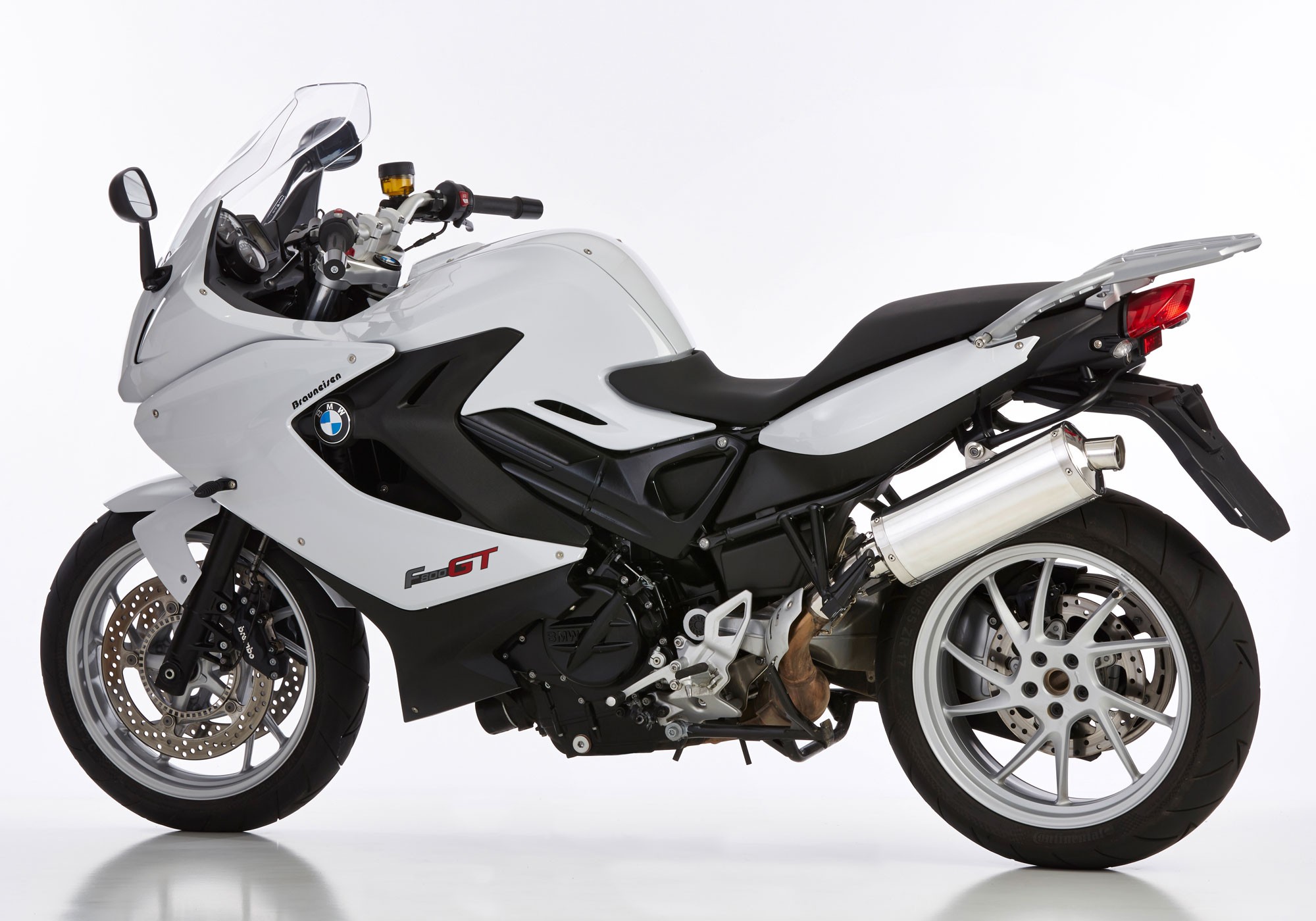 HURRIC Rac 1 Auspuff silber EG-BE passt für BMW F 800 GT